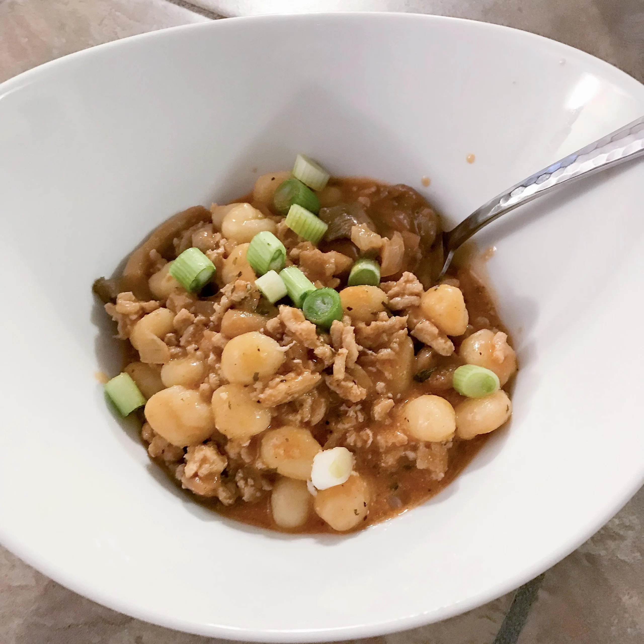 Chicken and Mushroom Goulash with Gnocchi