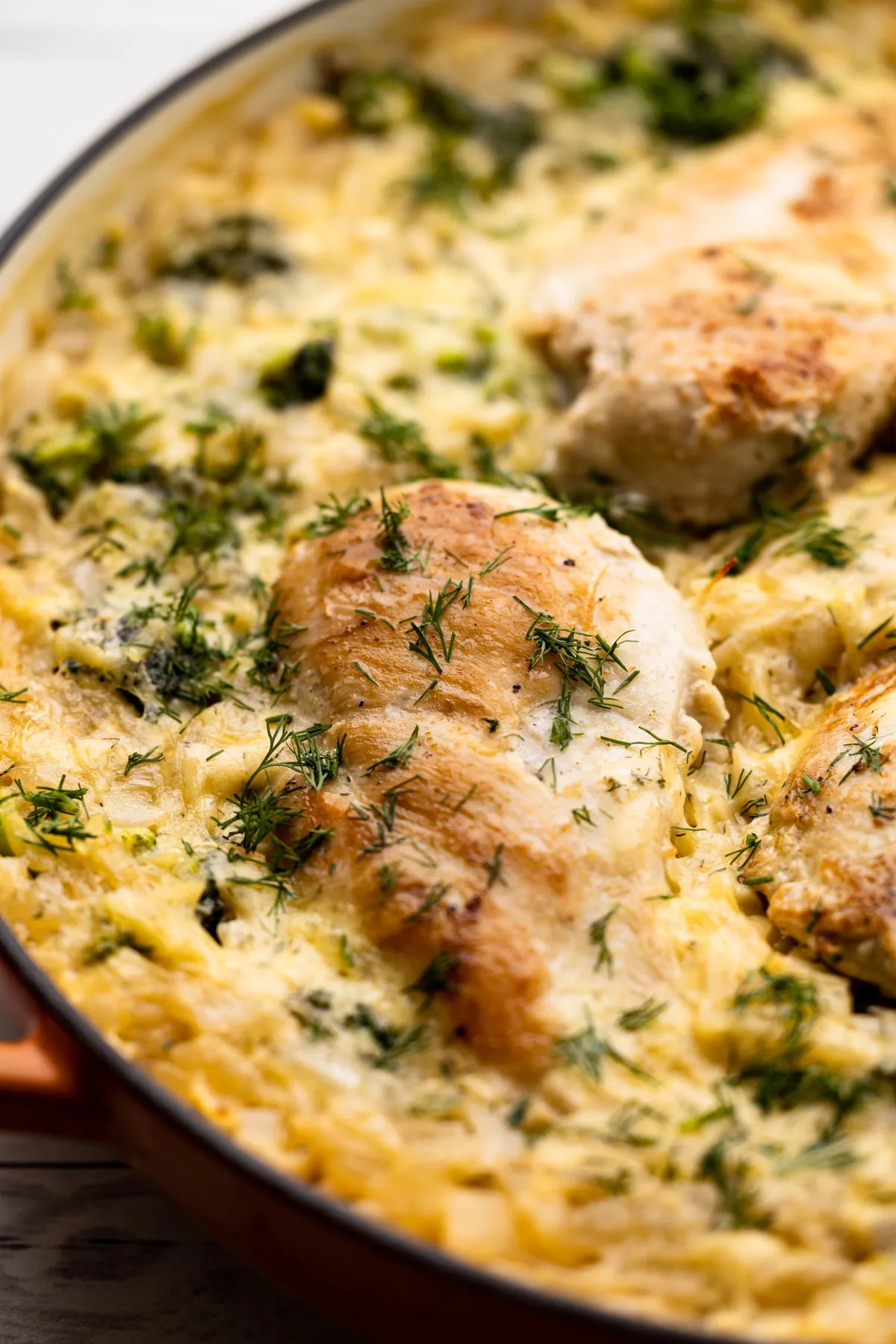 Chicken and Orzo Bake