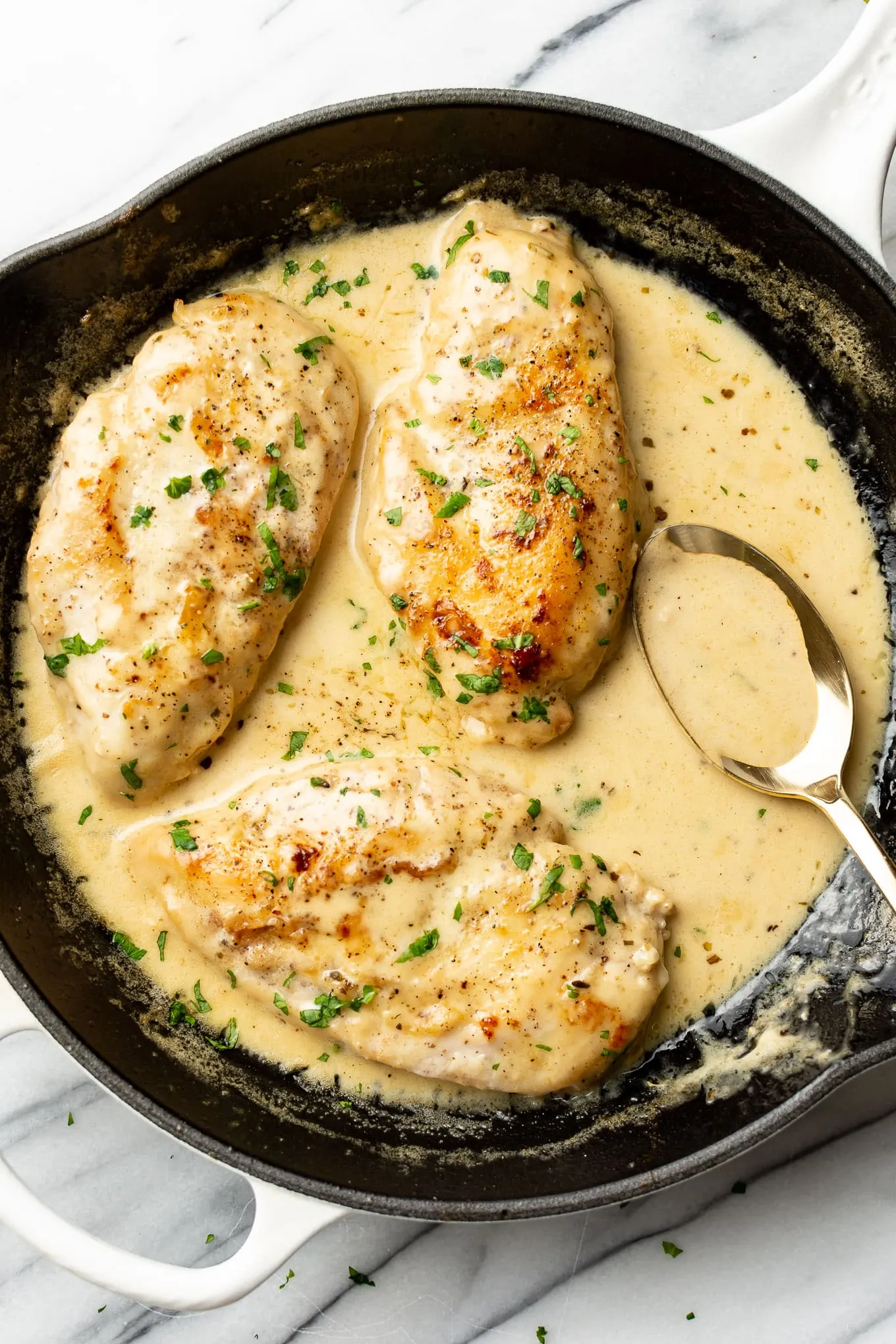 Chicken in White Wine Sauce
