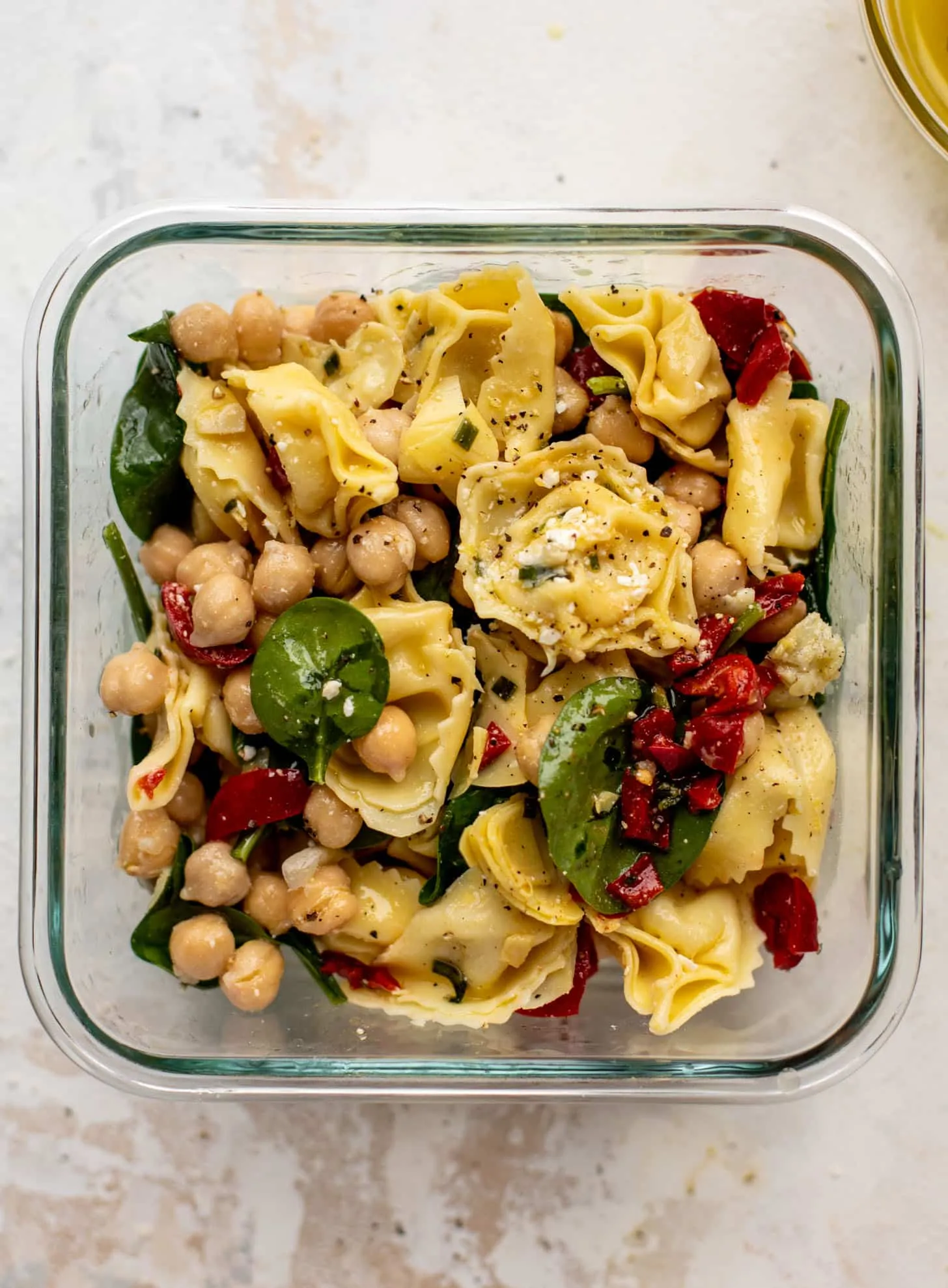 Chickpea Tortellini Pasta Salad