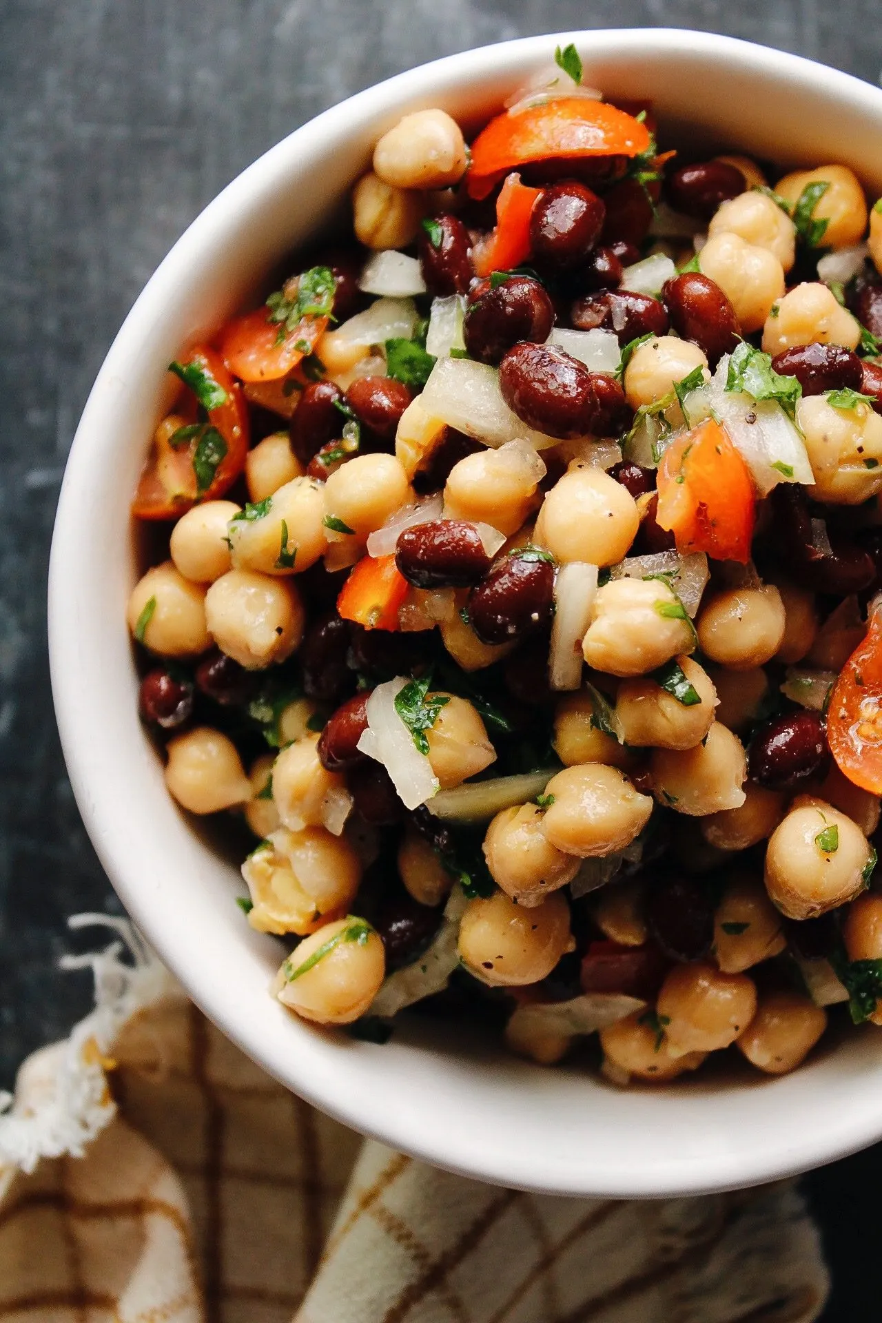 Chickpea and Black Bean Salad (Balela Salad)