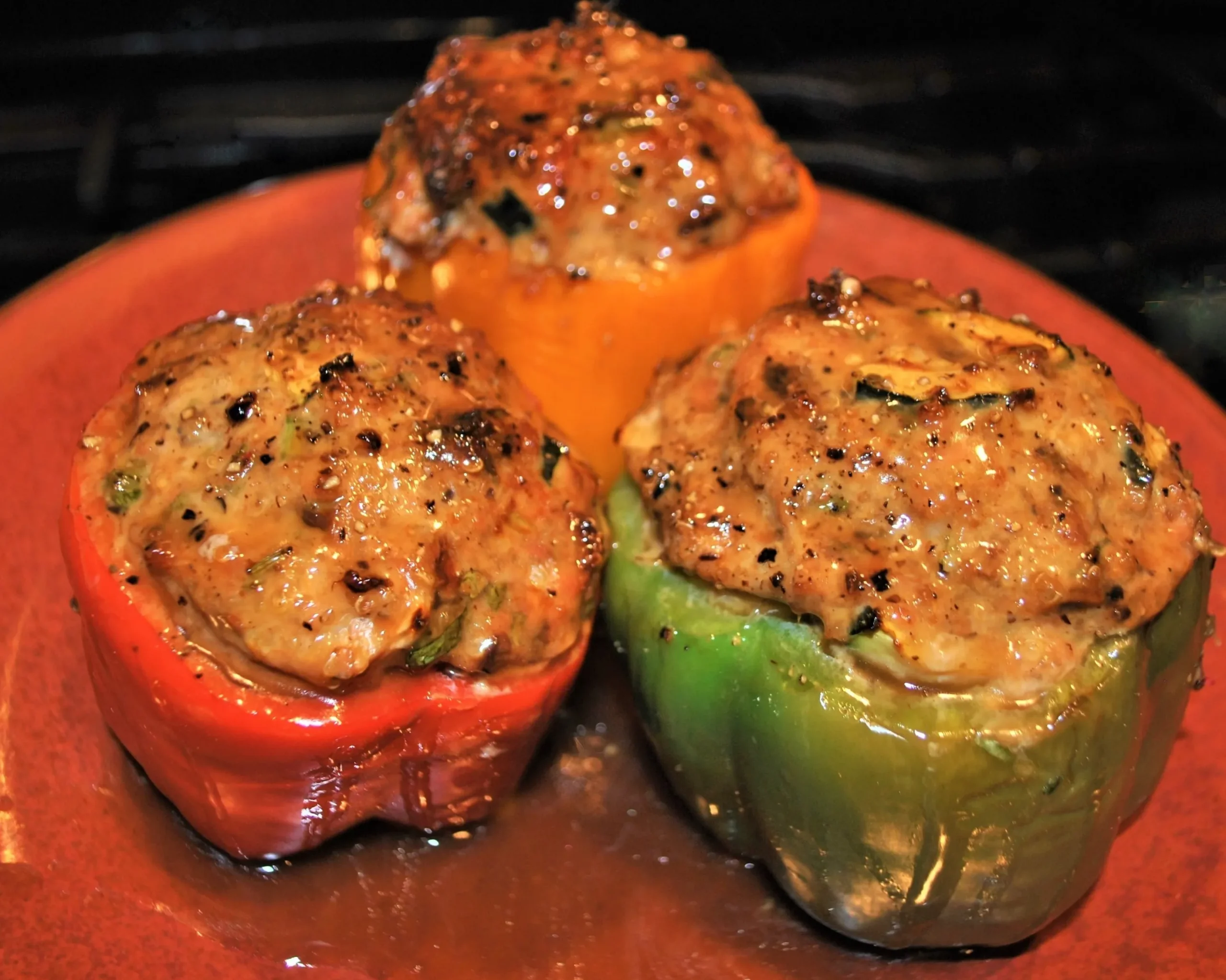 Chinese Chicken Stuffed Peppers