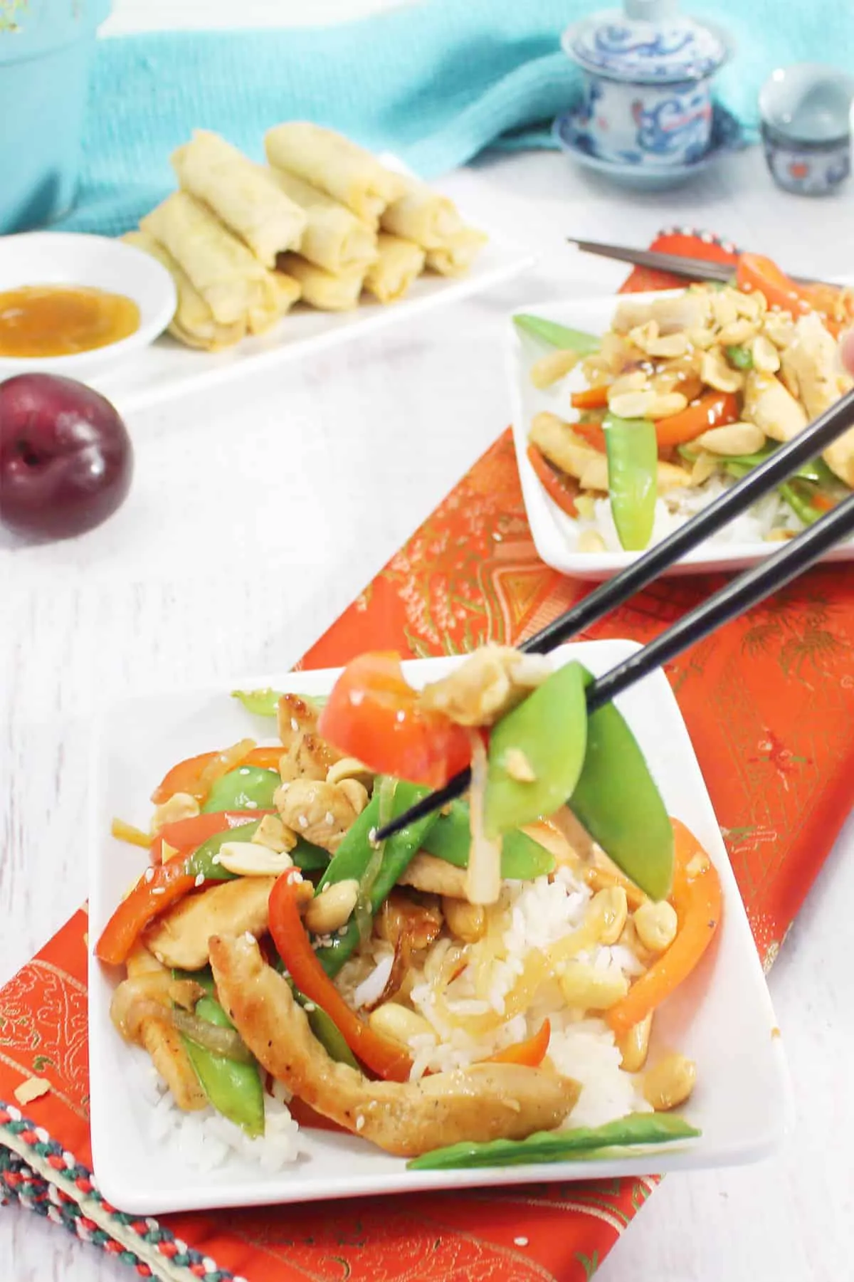 Chinese Chicken in Plum Sauce (Mwei Jiong Gai Canton)