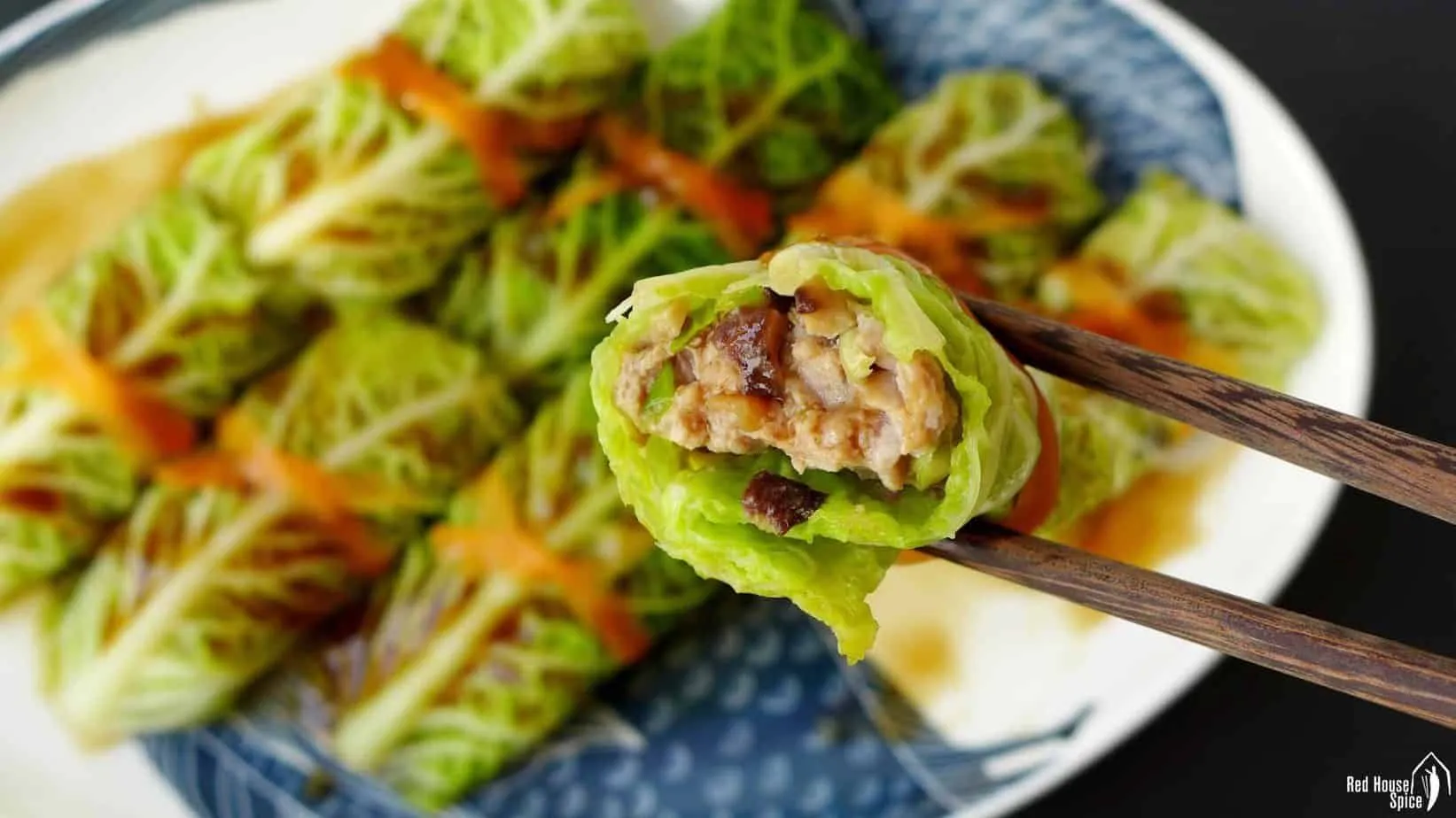 Chinese Steamed Cabbage Rolls
