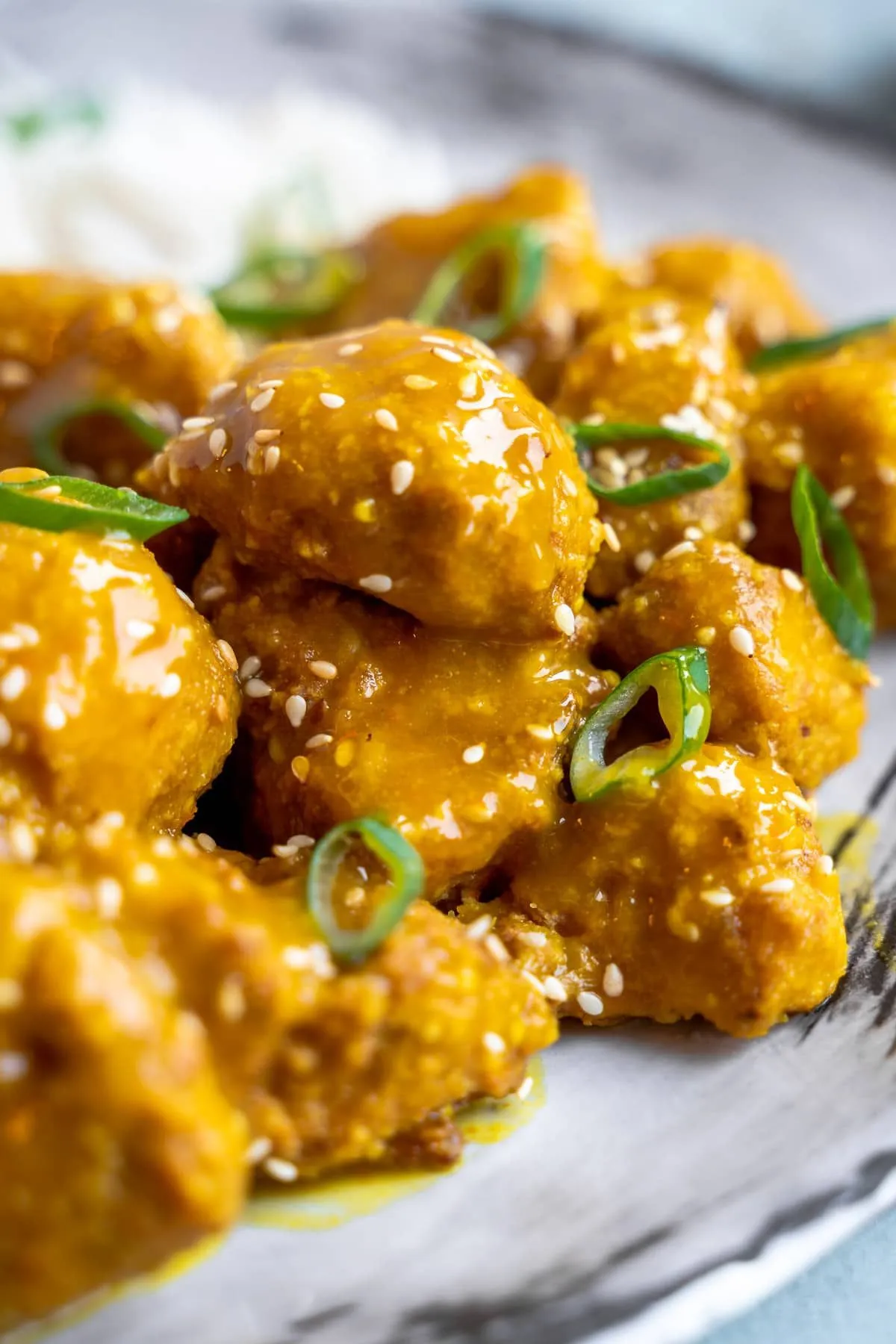 Chinese Style Vegan Orange Cauliflower