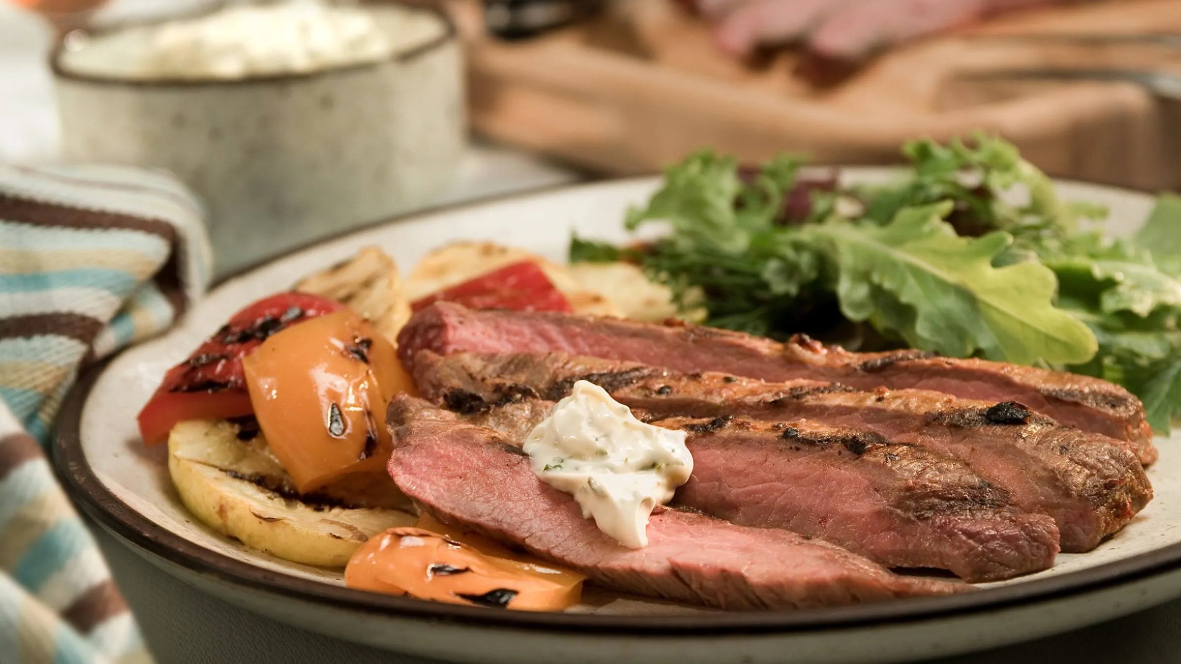 Chipotle Herb Flank Steak with Cilantro Rice