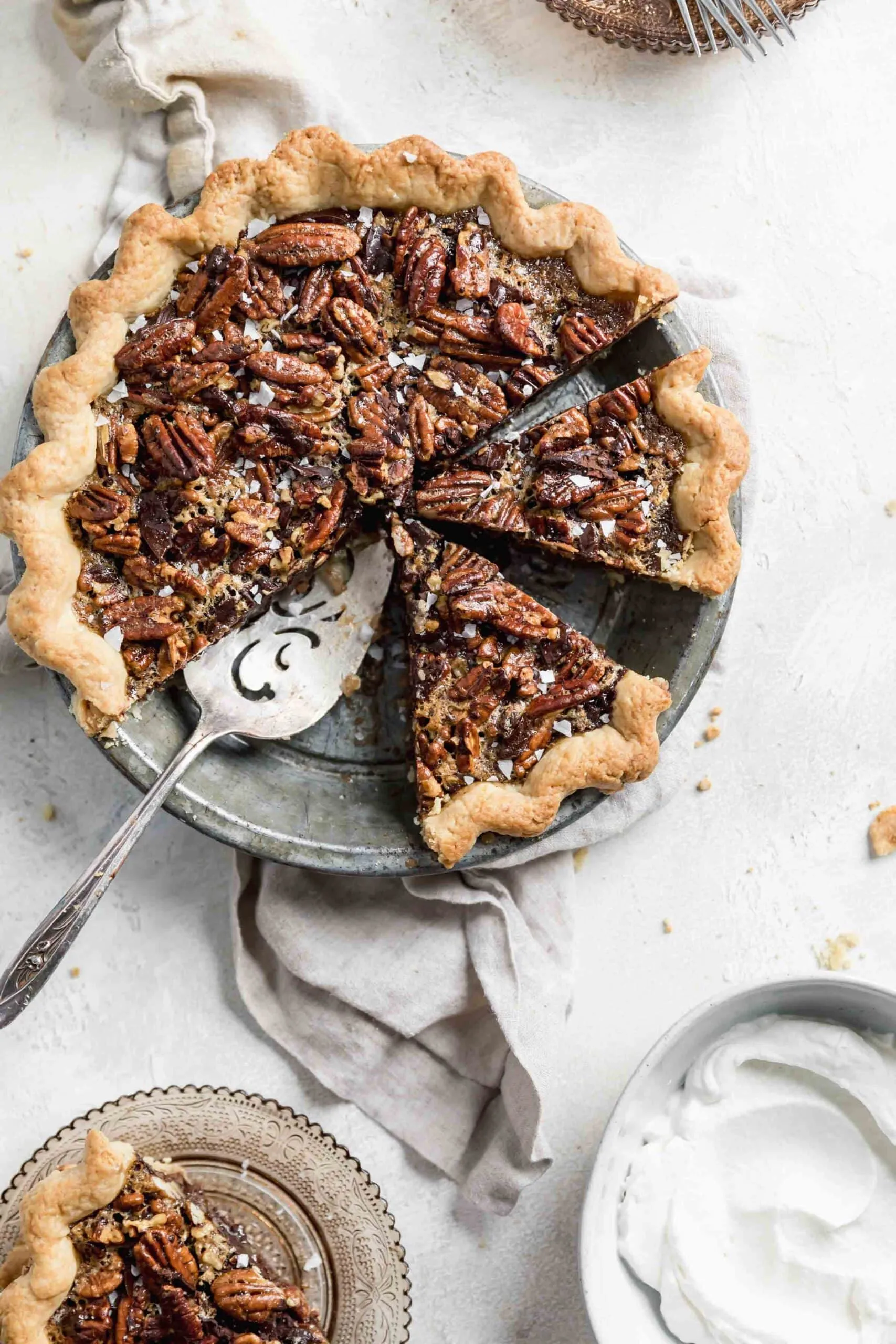 Chocolate Bourbon Pecan Pie