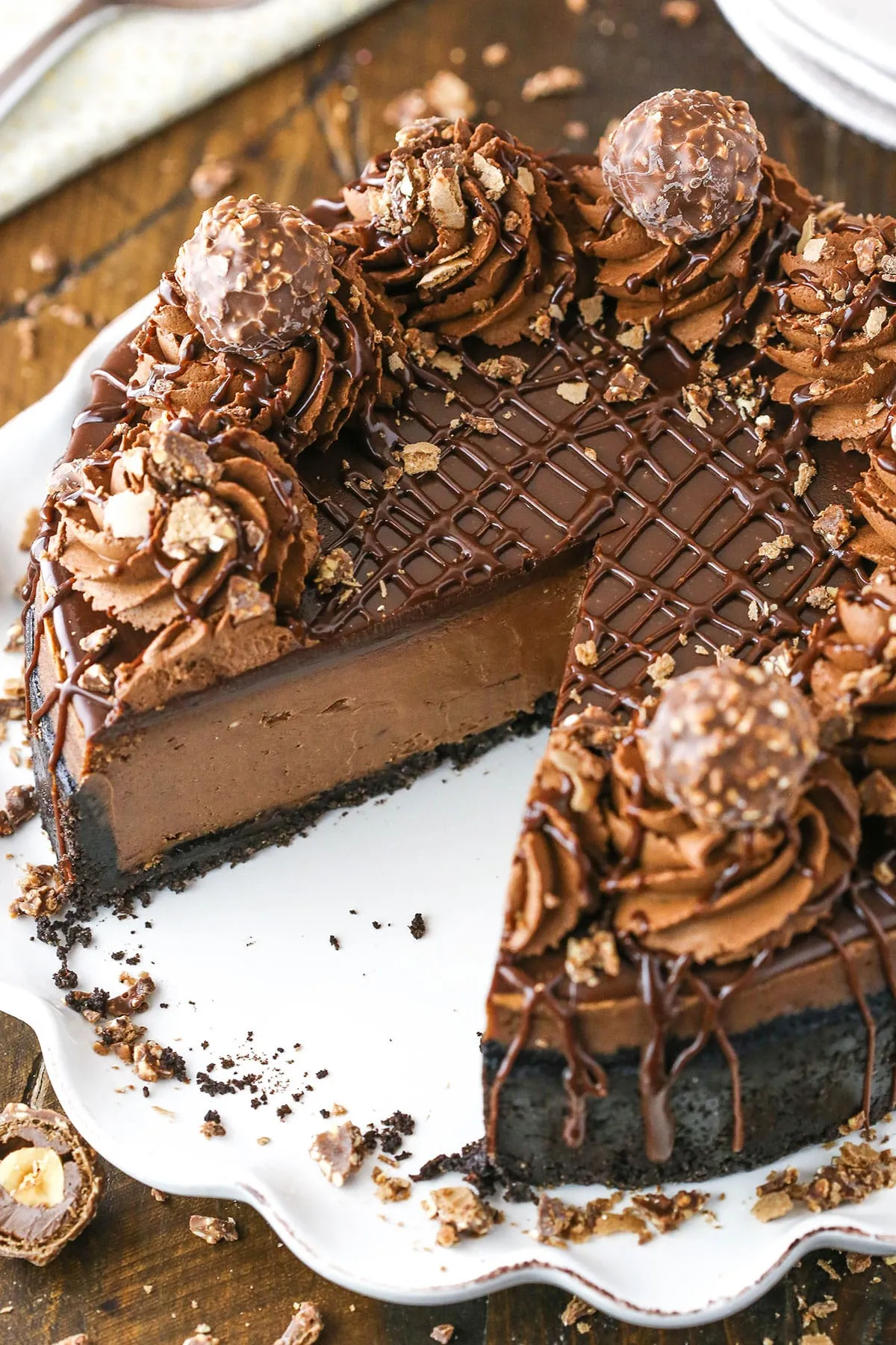 Chocolate Cake Cheesecake Nutella Frosting