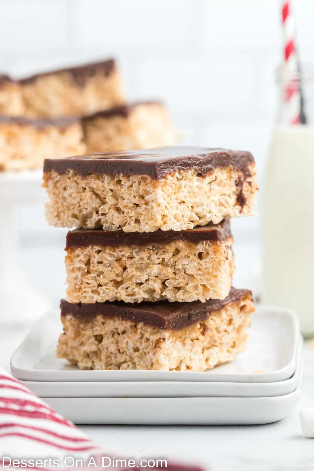 Chocolate Caramel Peanut Butter Rice Krispies Treats