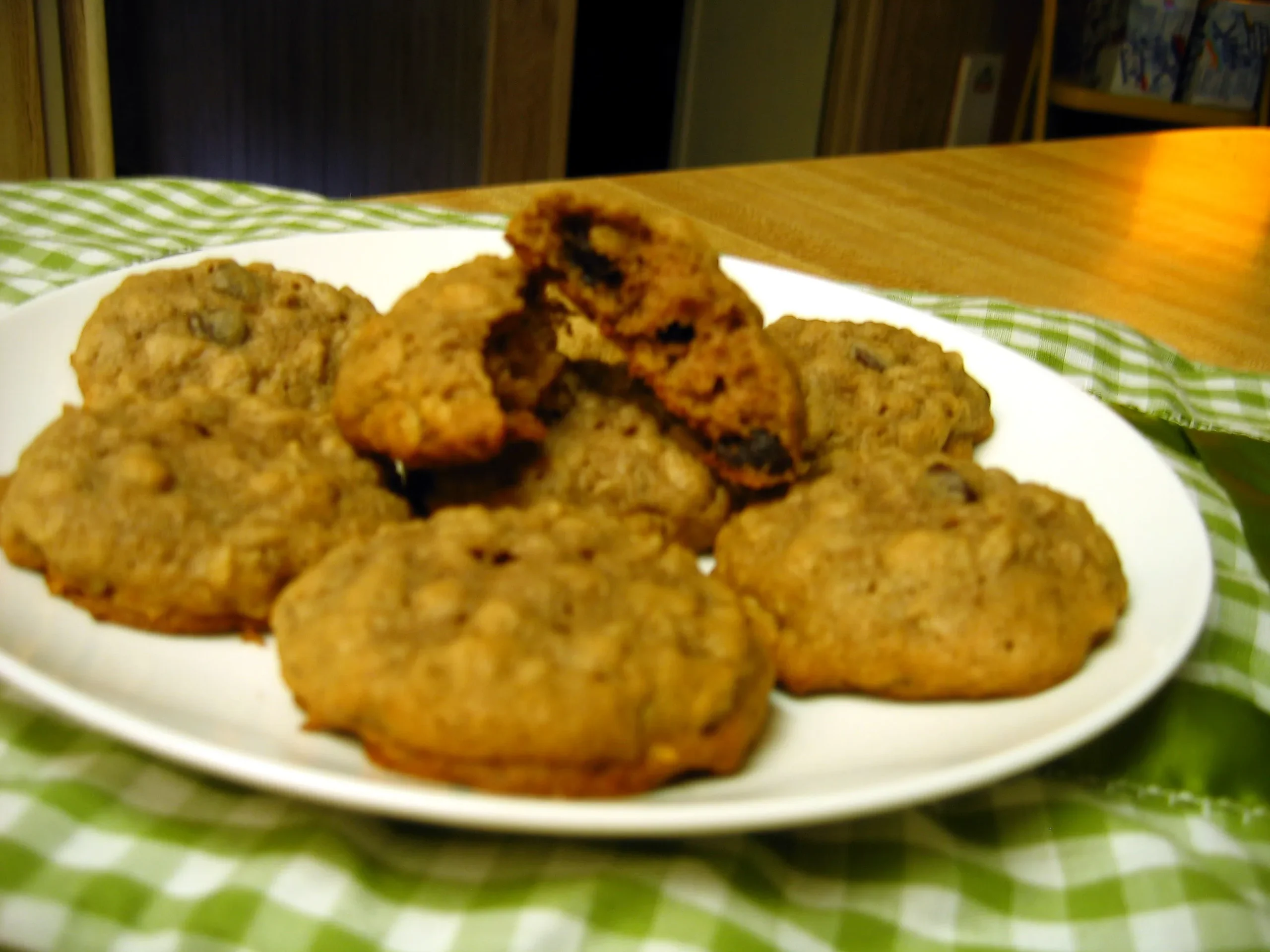 Chocolate Chip Applesauce Oat Cookies