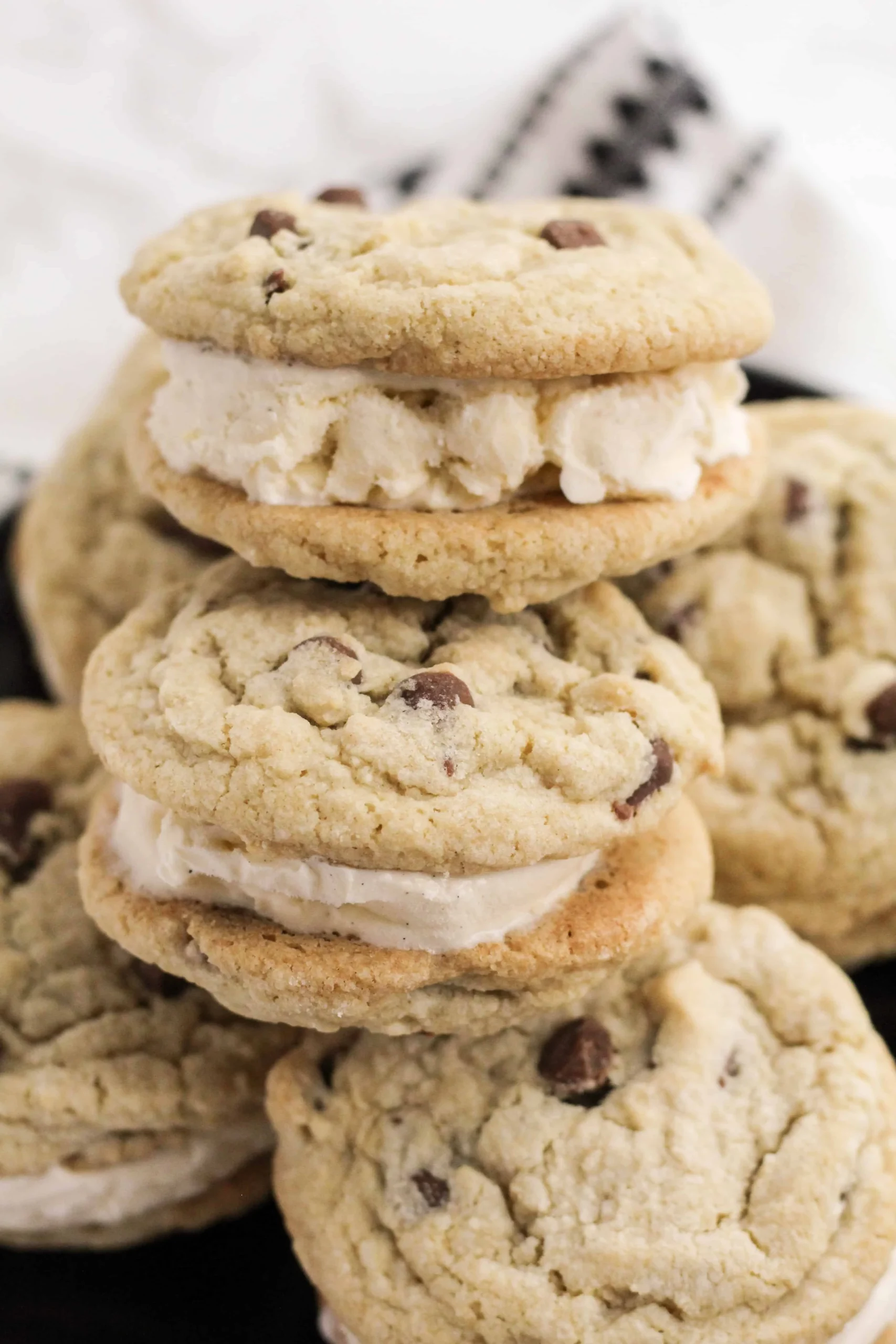 Chocolate Chip Ice Cream Cookie Sandwich
