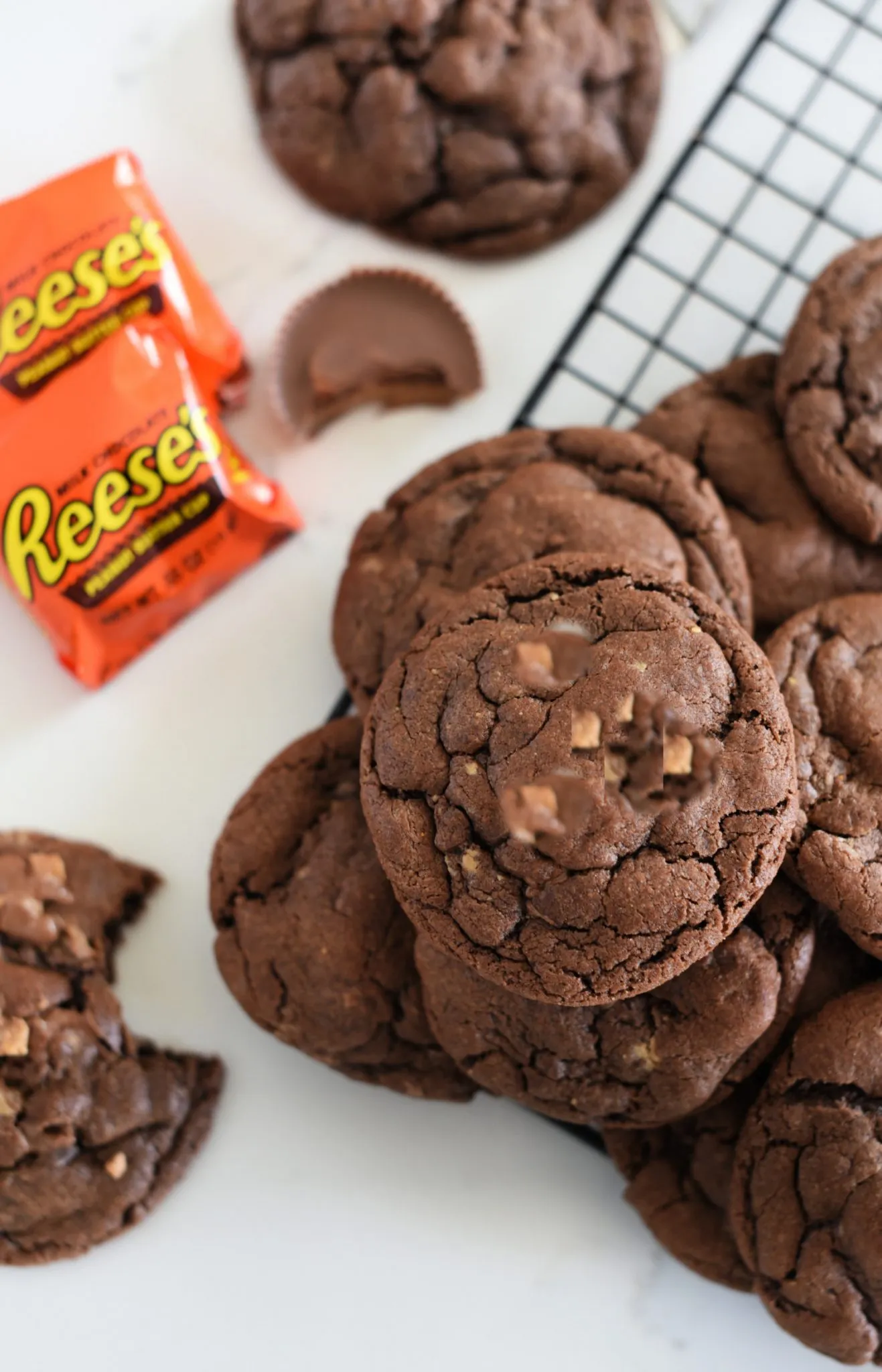 Chocolate Chip Reese's Peanut Butter Cup Cookies