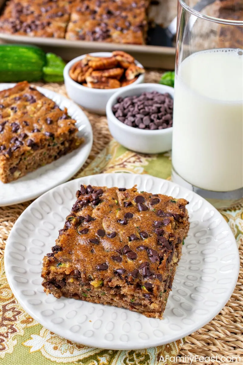 Chocolate Chip Zucchini Protein Bars