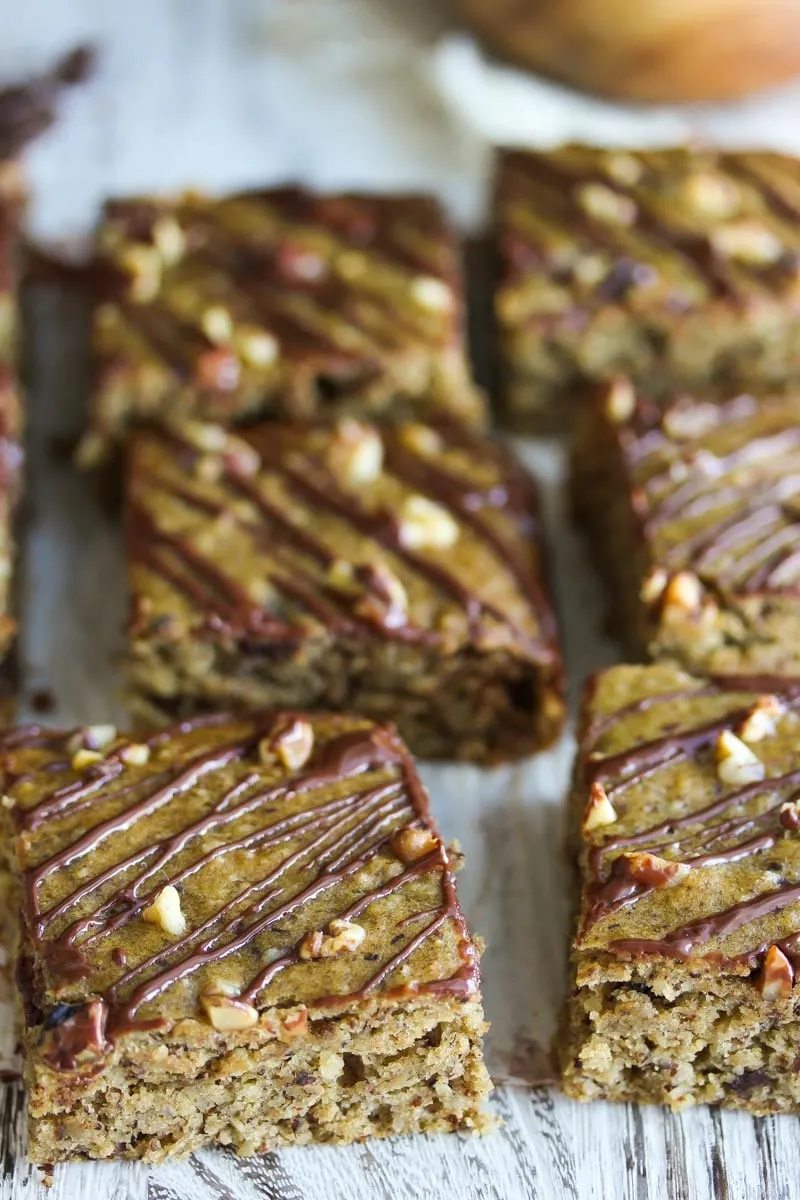 Chocolate Chunk Banana Bread Bars