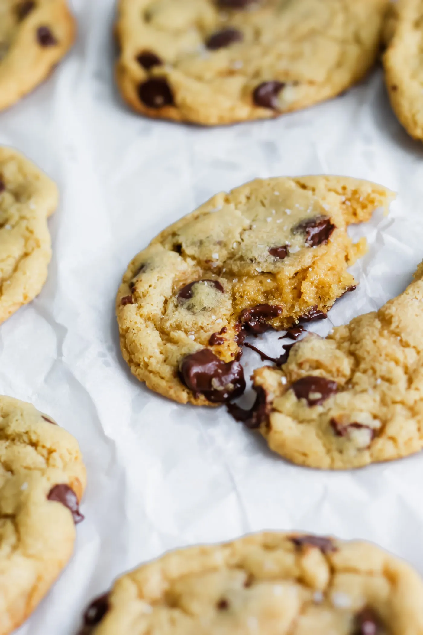 Chocolate Chunk Chickpea Flour Cookies