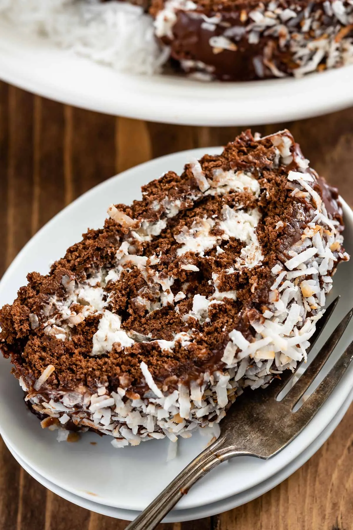 Chocolate Coconut Cake Roll