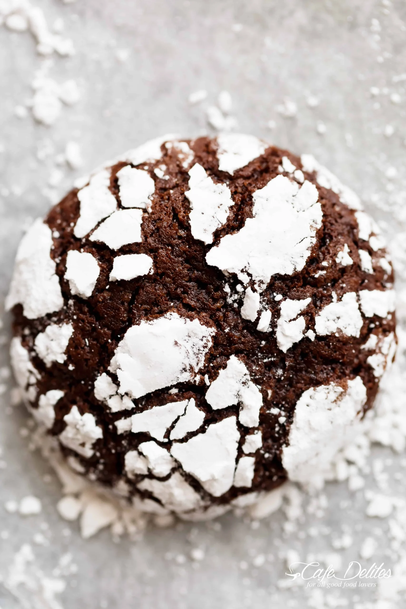 Chocolate Coffee Crinkle Cookies