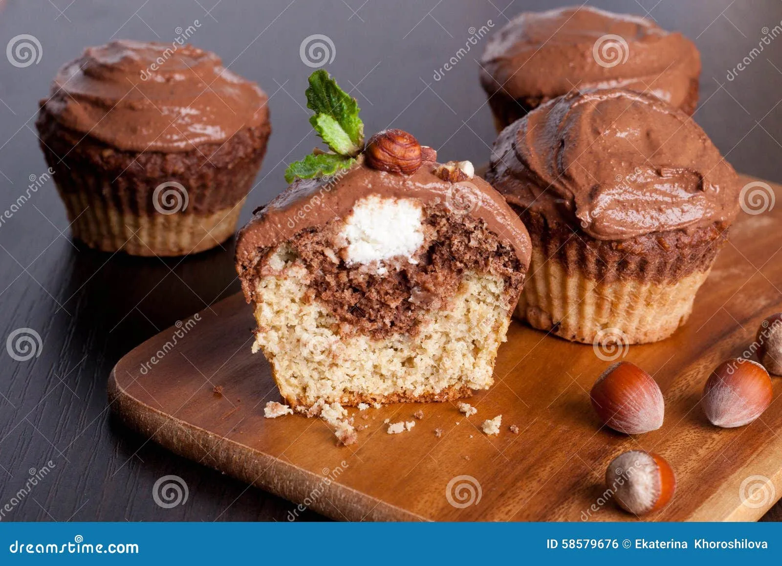 Chocolate Cottage Cheese Muffins