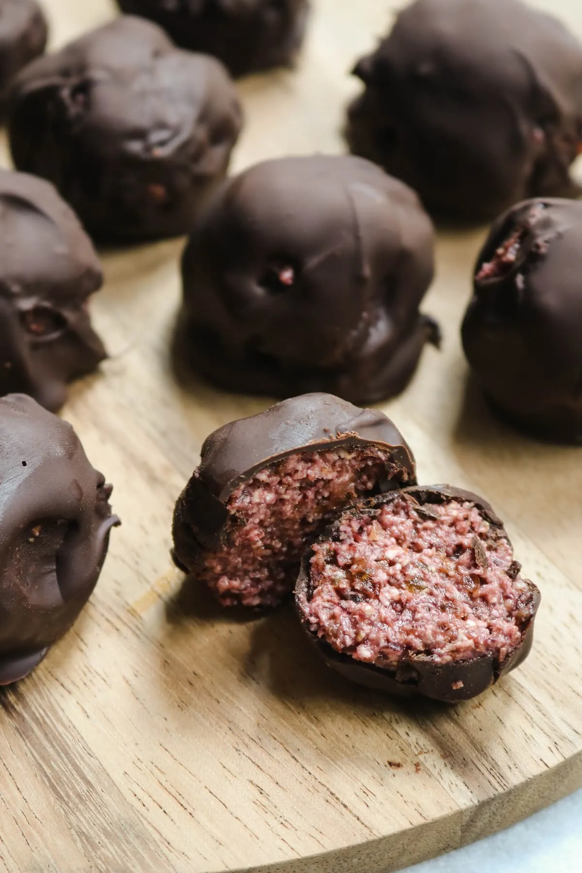 Chocolate Covered Cherry Truffles