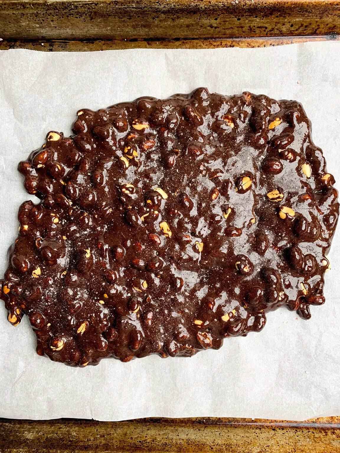 Chocolate Covered Microwave Peanut Brittle