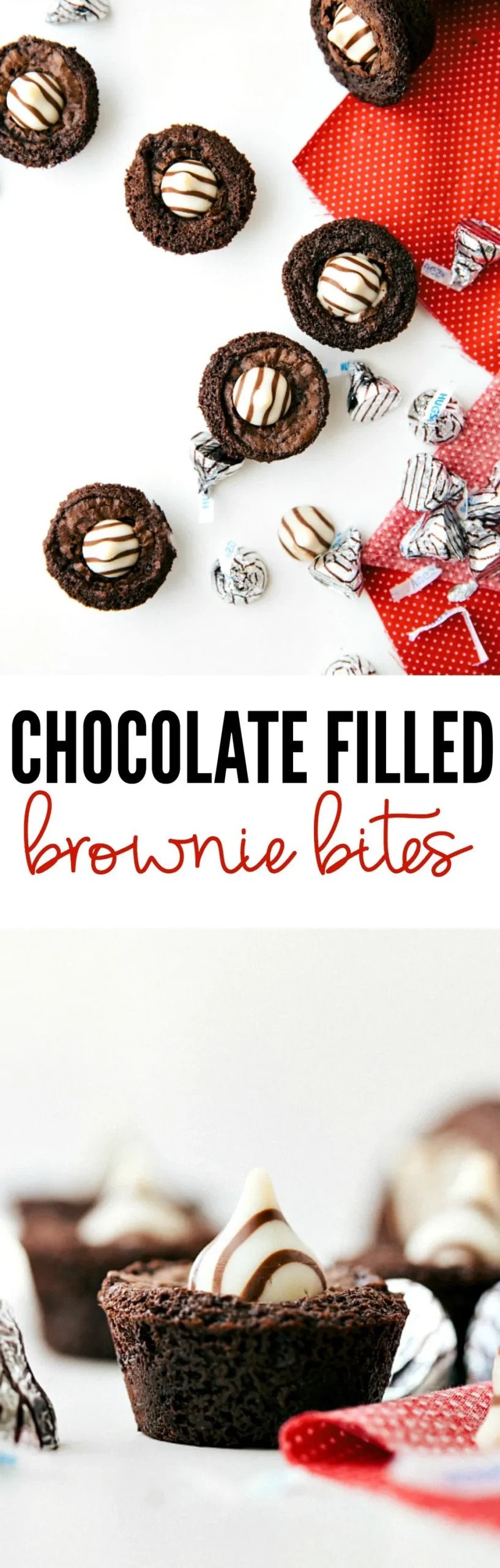 Chocolate Filled Mini Brownie Bites