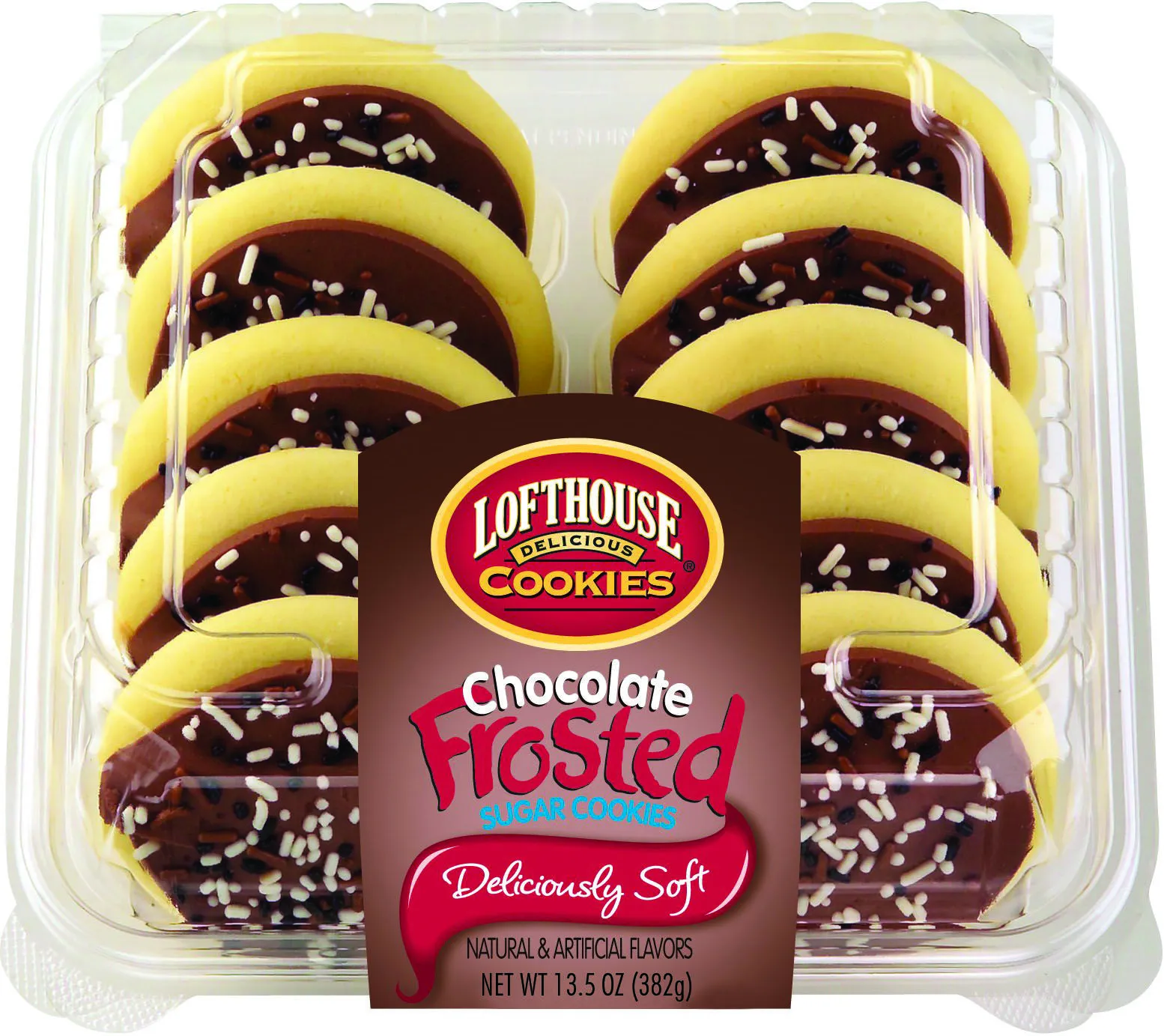 Chocolate Lofthouse Frosted Sugar Cookies