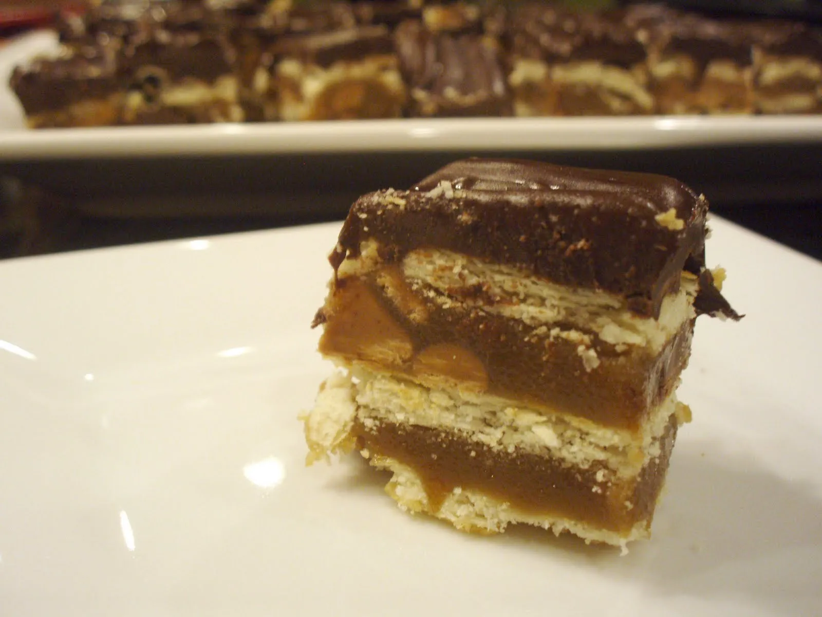 Chocolate Peanut Butter and Caramel Club Bars