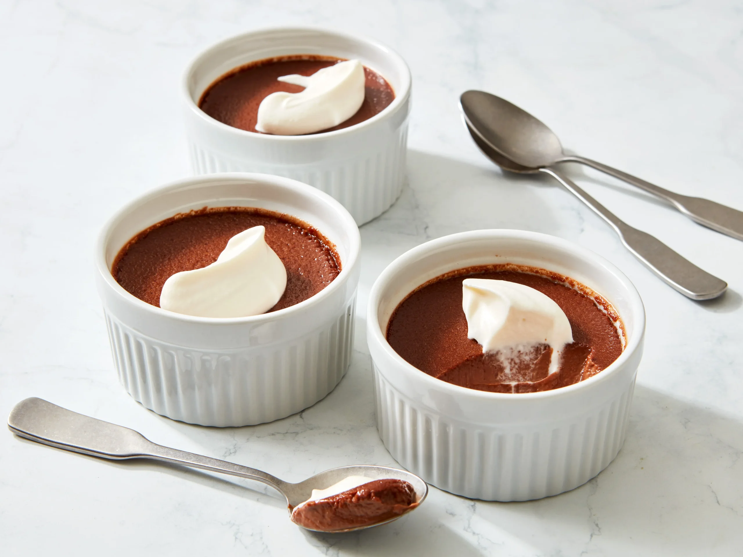 Chocolate Rosemary Pots de Creme