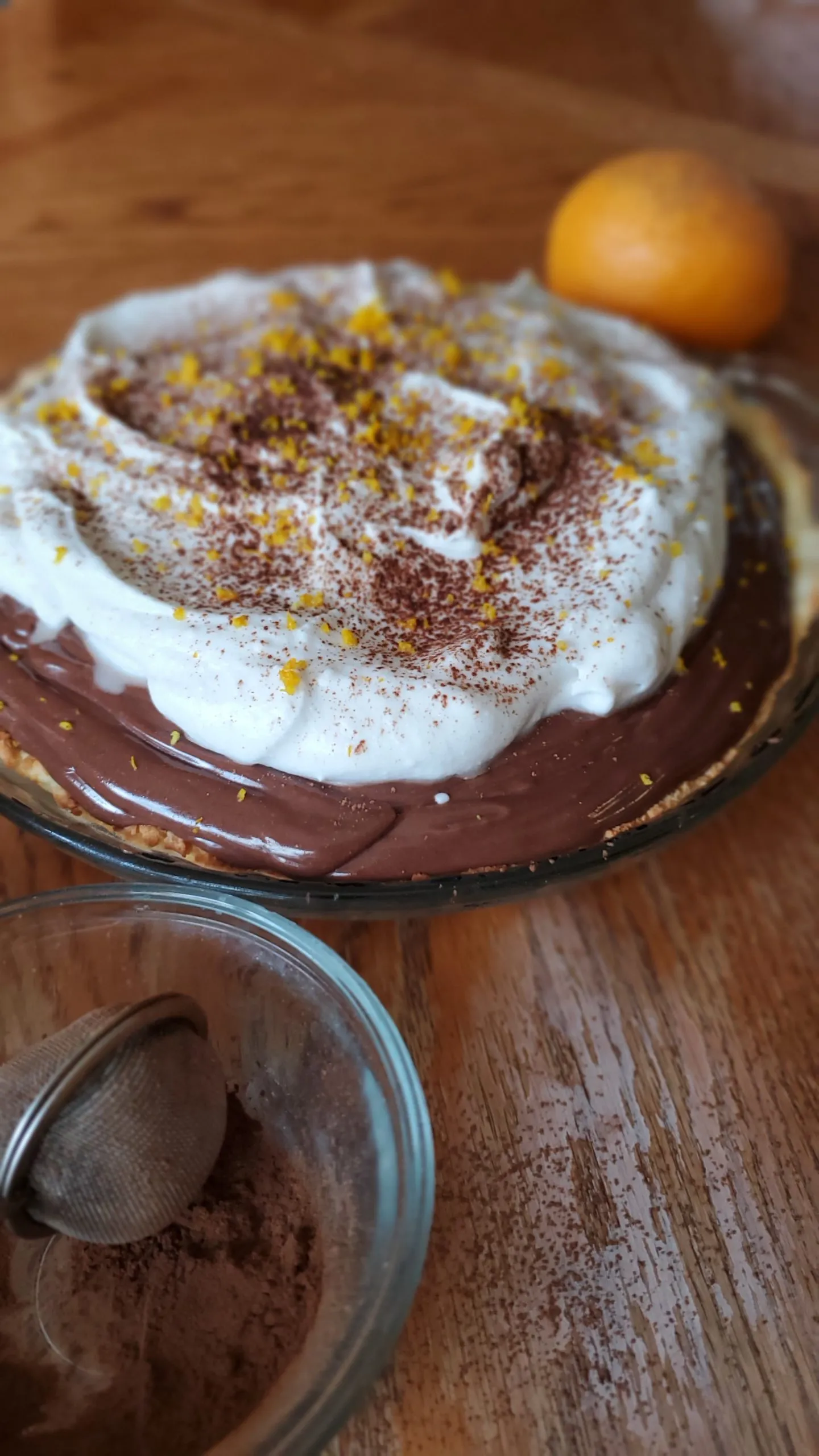 Chocolatte Orange Raw Pie