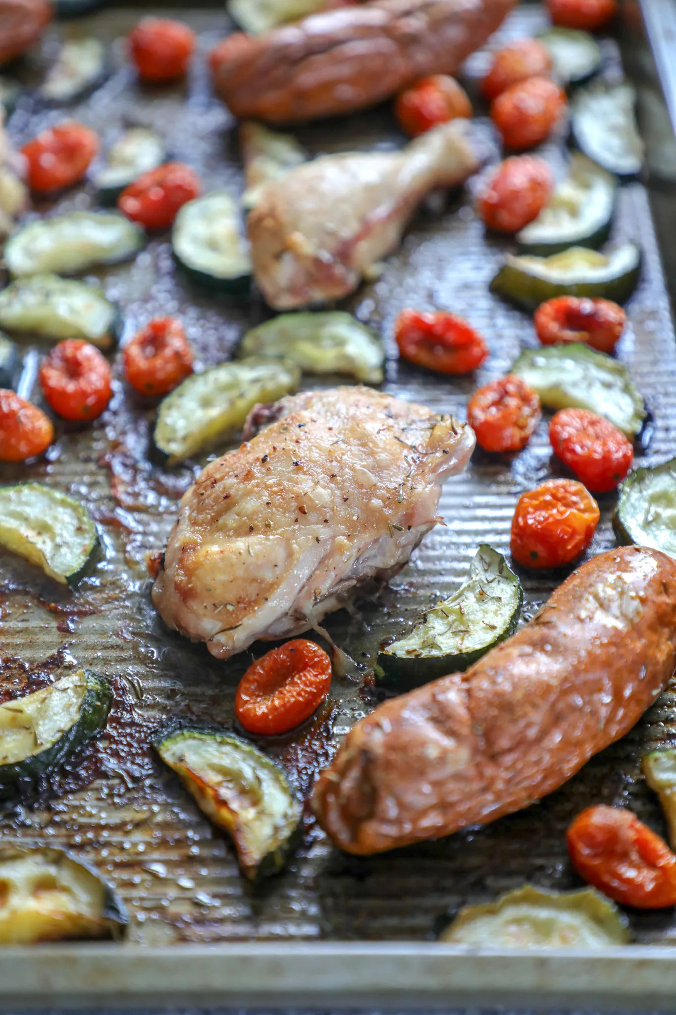 Chorizo Chicken Sheet Pan Dinner