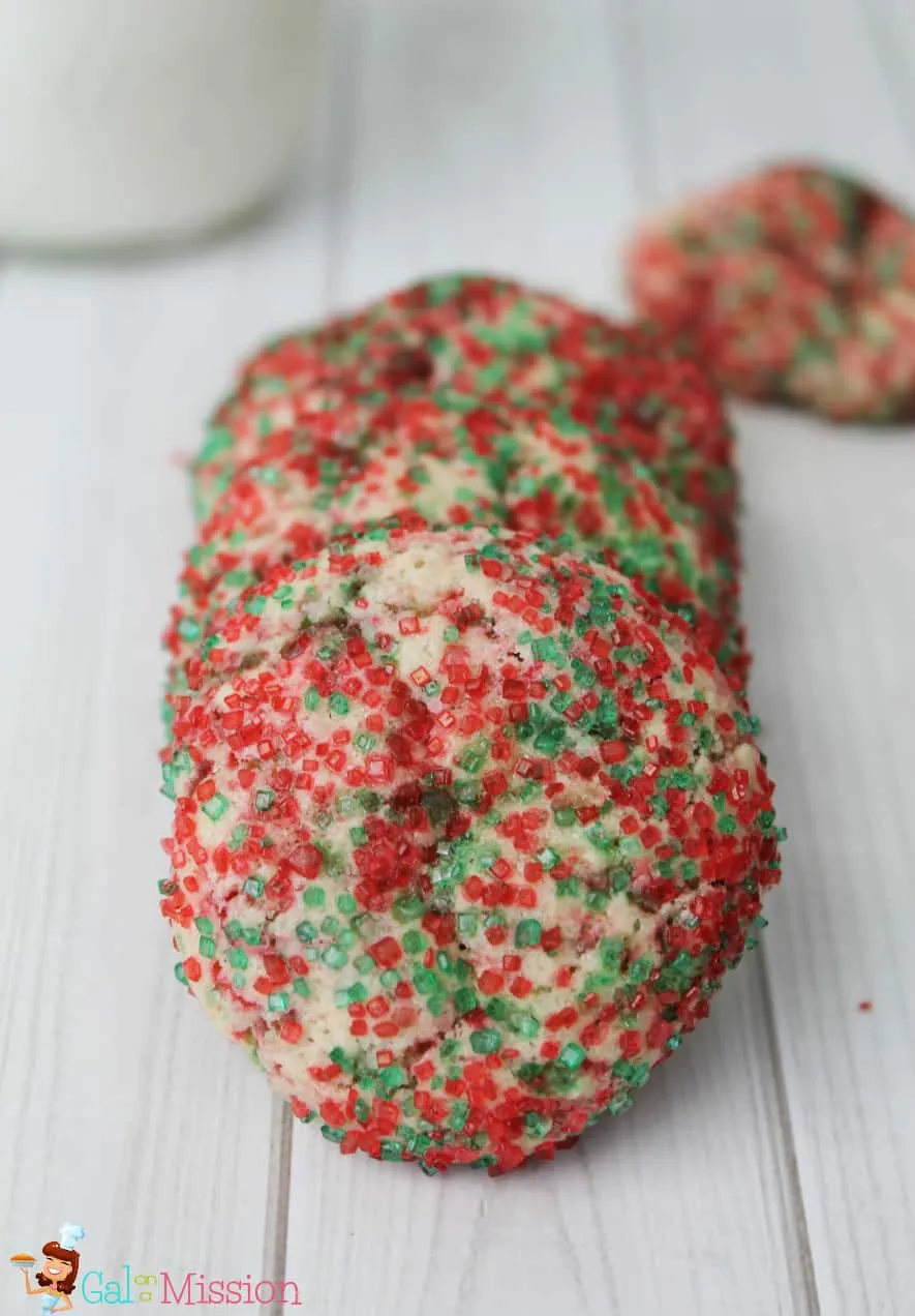 Christmas Funfetti Sugar Cookies