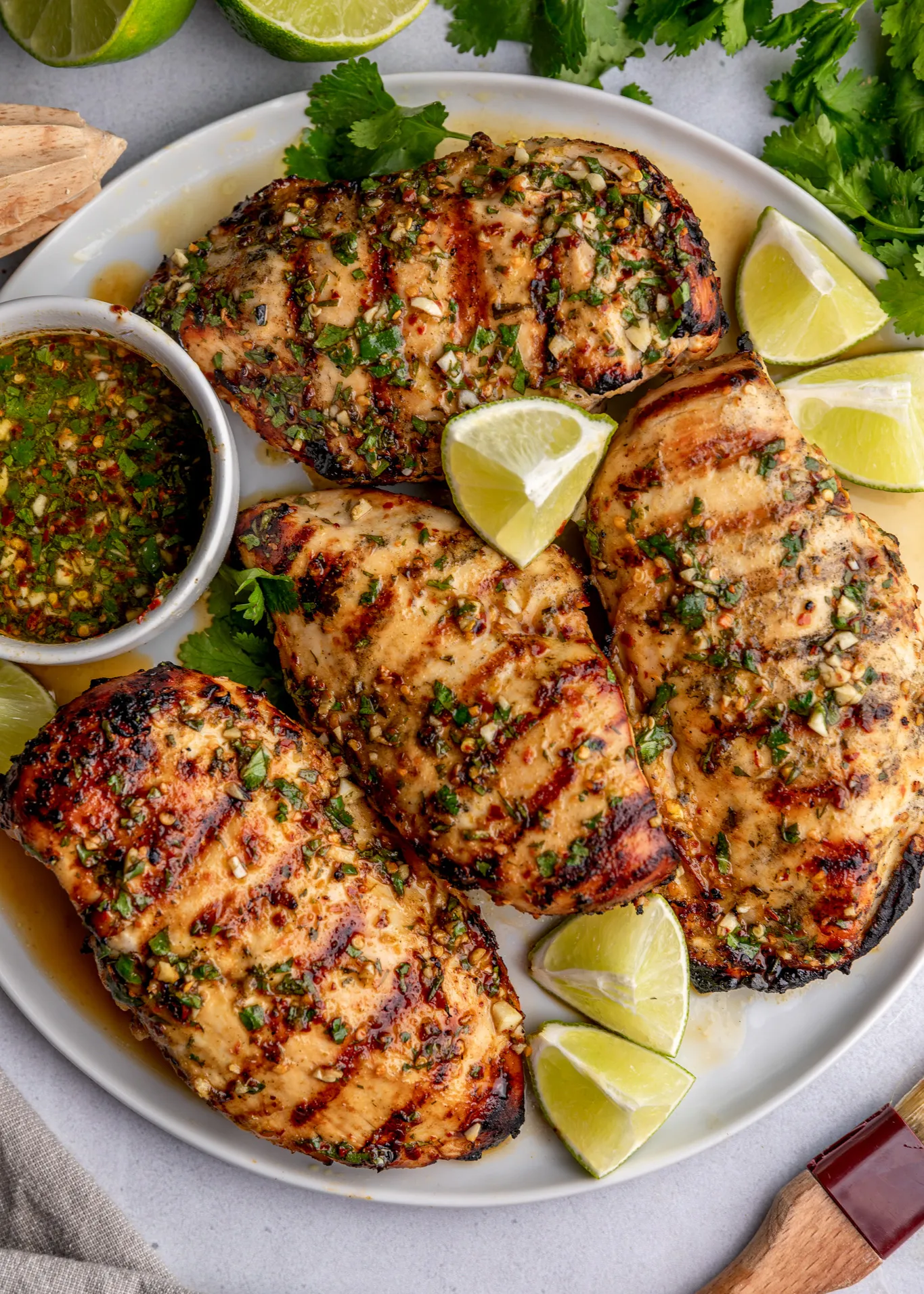 Cilantro Lime Chicken with Chimichurri Sauce