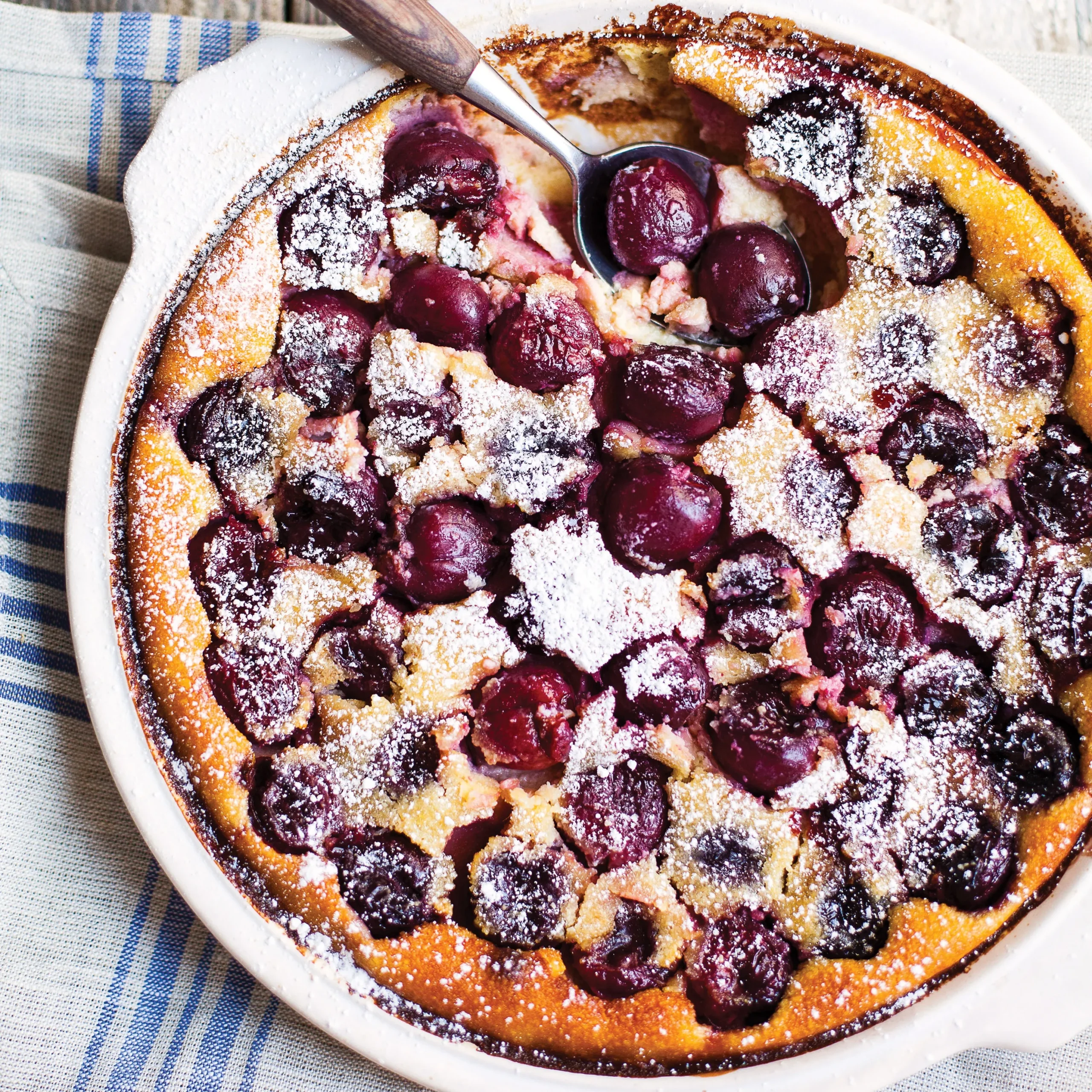 Clafouti with Plums or Dark Cherries