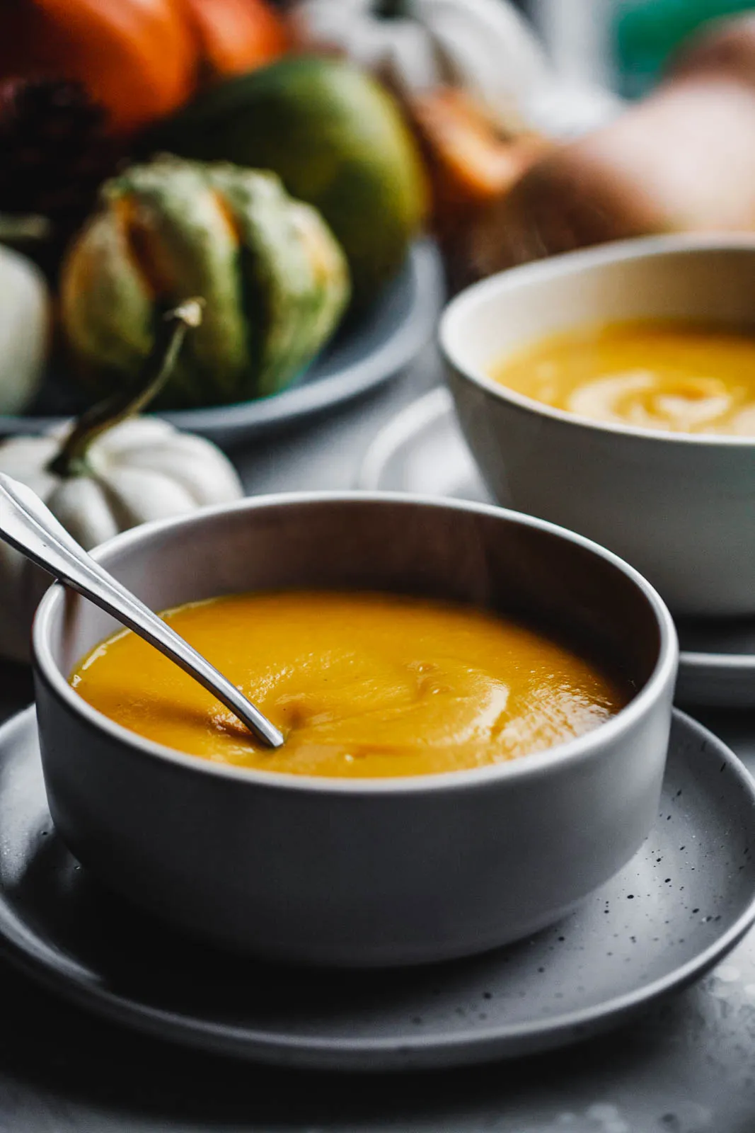 Classic Butternut Soup with Spiced Whipped Cream