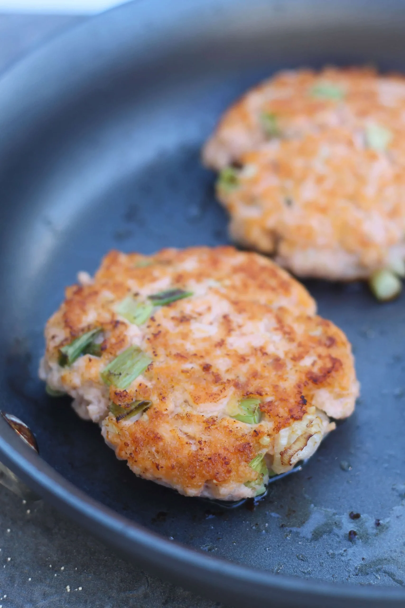 Cobb Salad Salmon Burgers with Blue Cheese Mayo