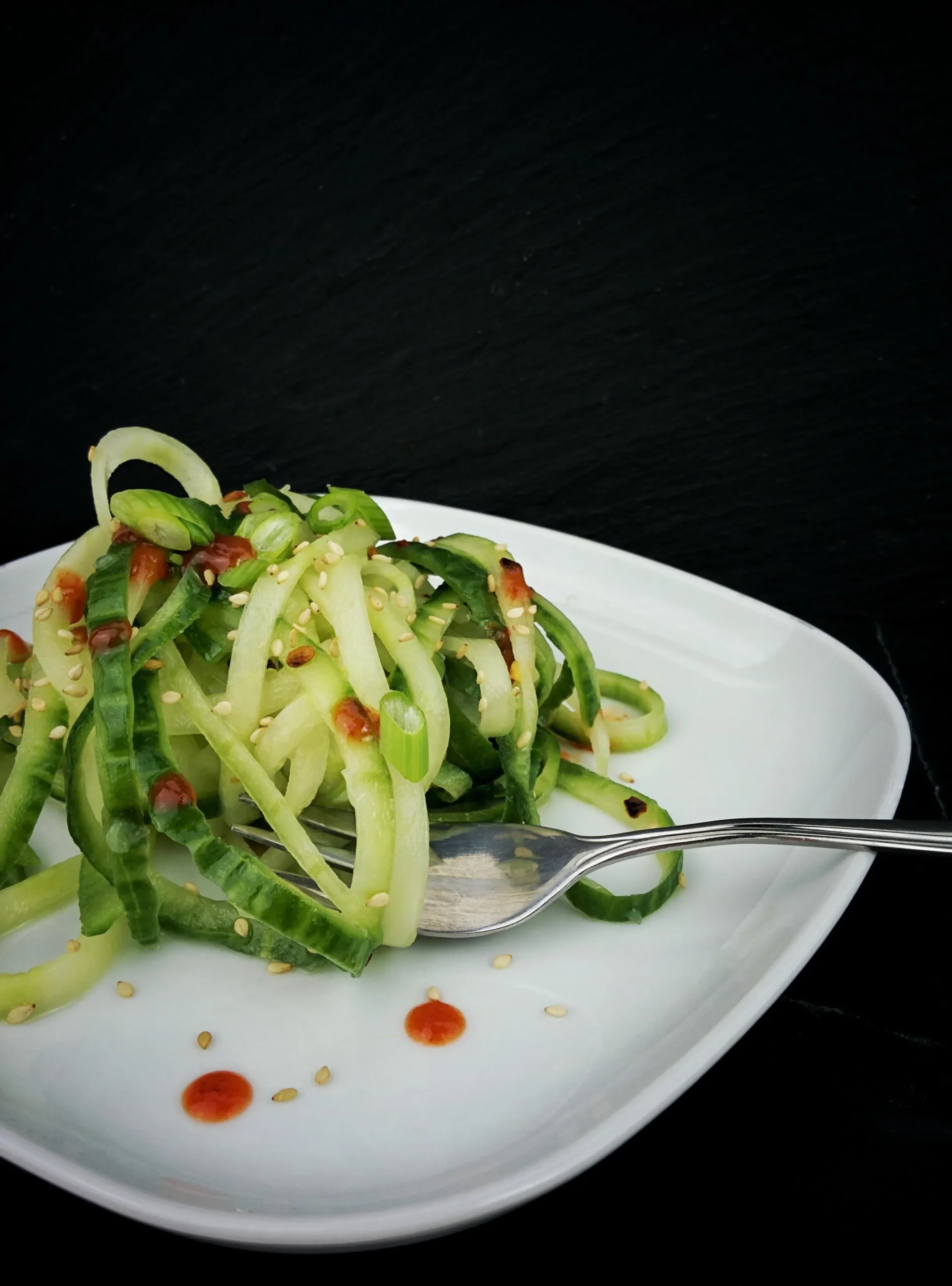 Cold Sesame Cucumber Noodle Salad