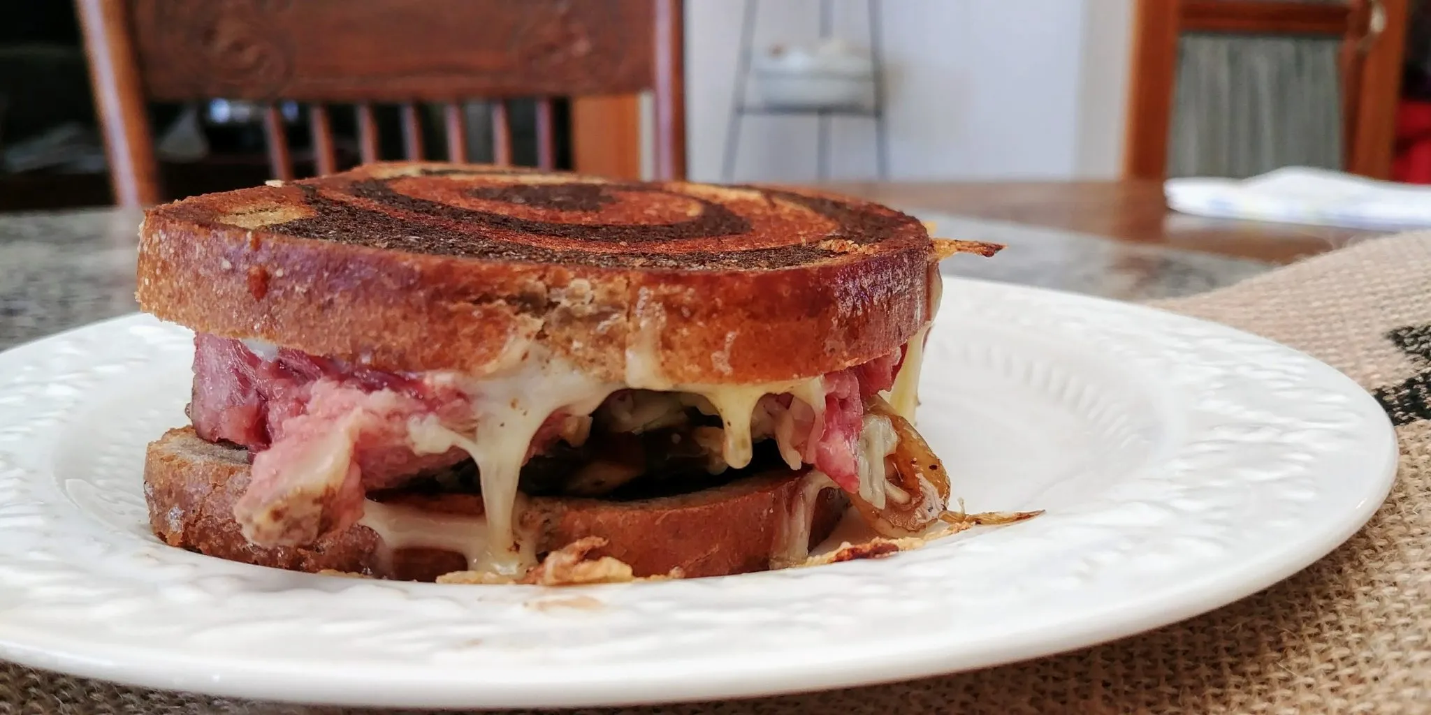Corned Beef Grilled Cheese Sandwich