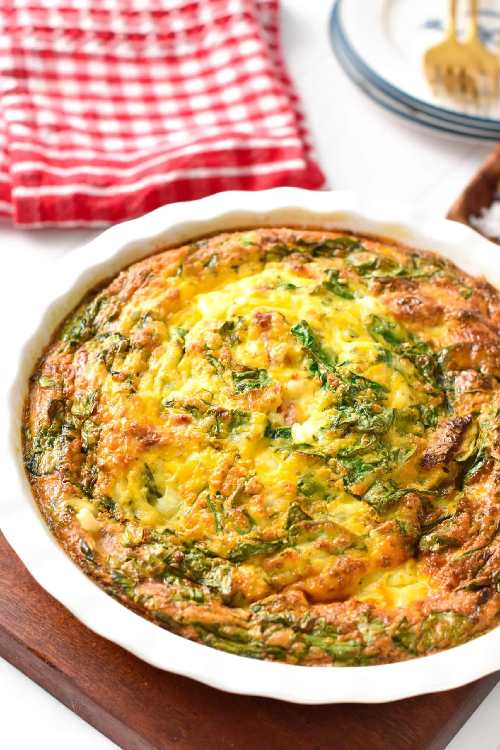 Cottage Cheese Egg and Sausage Frittata