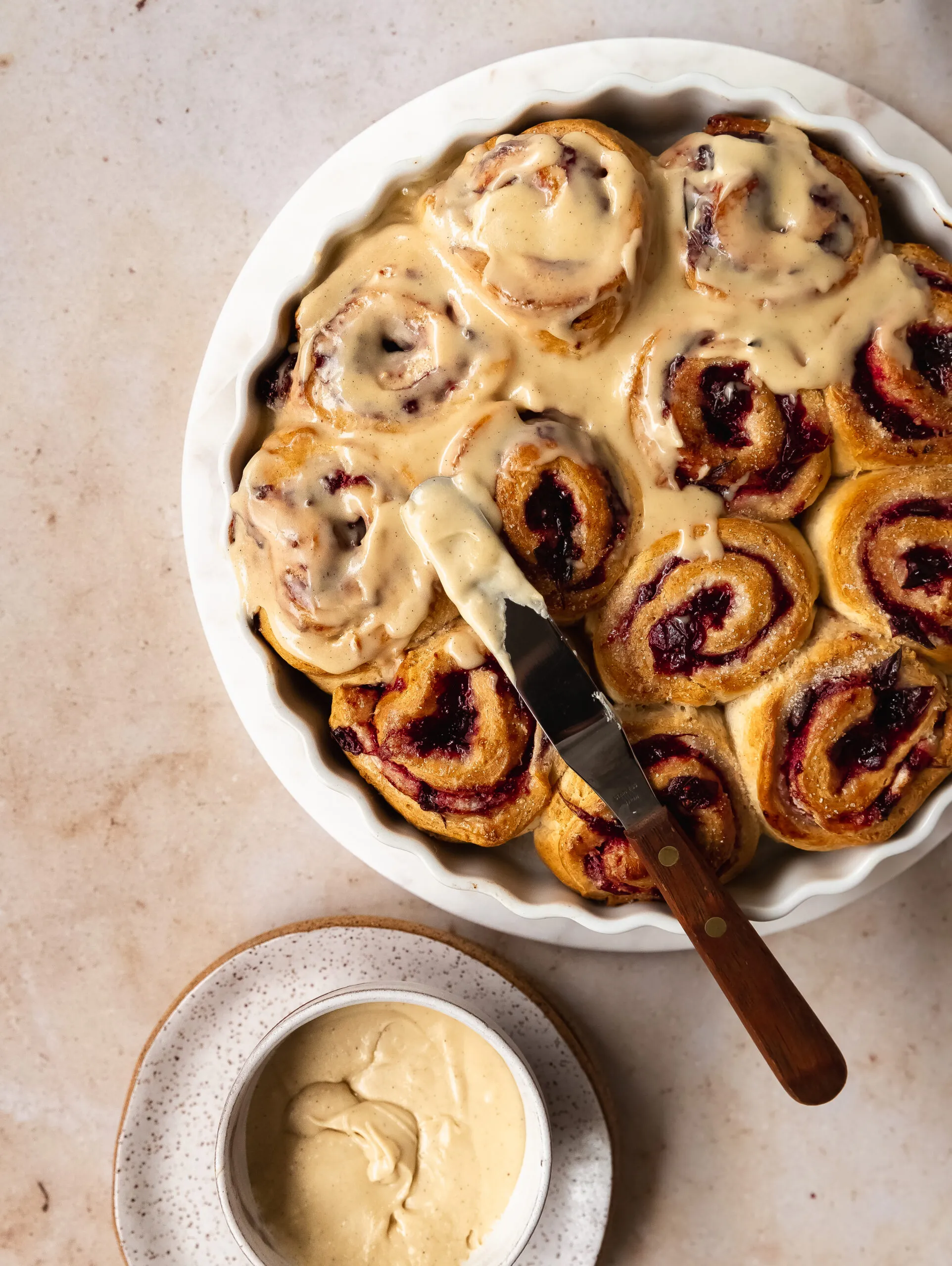 Cranberry Cream Cheese Sweet Rolls