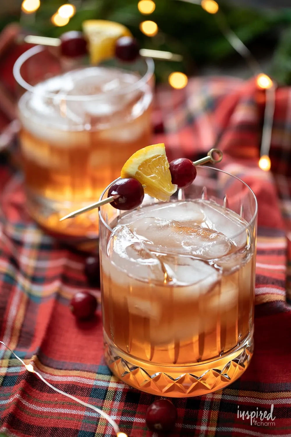 Cranberry Rye Holiday Cocktail