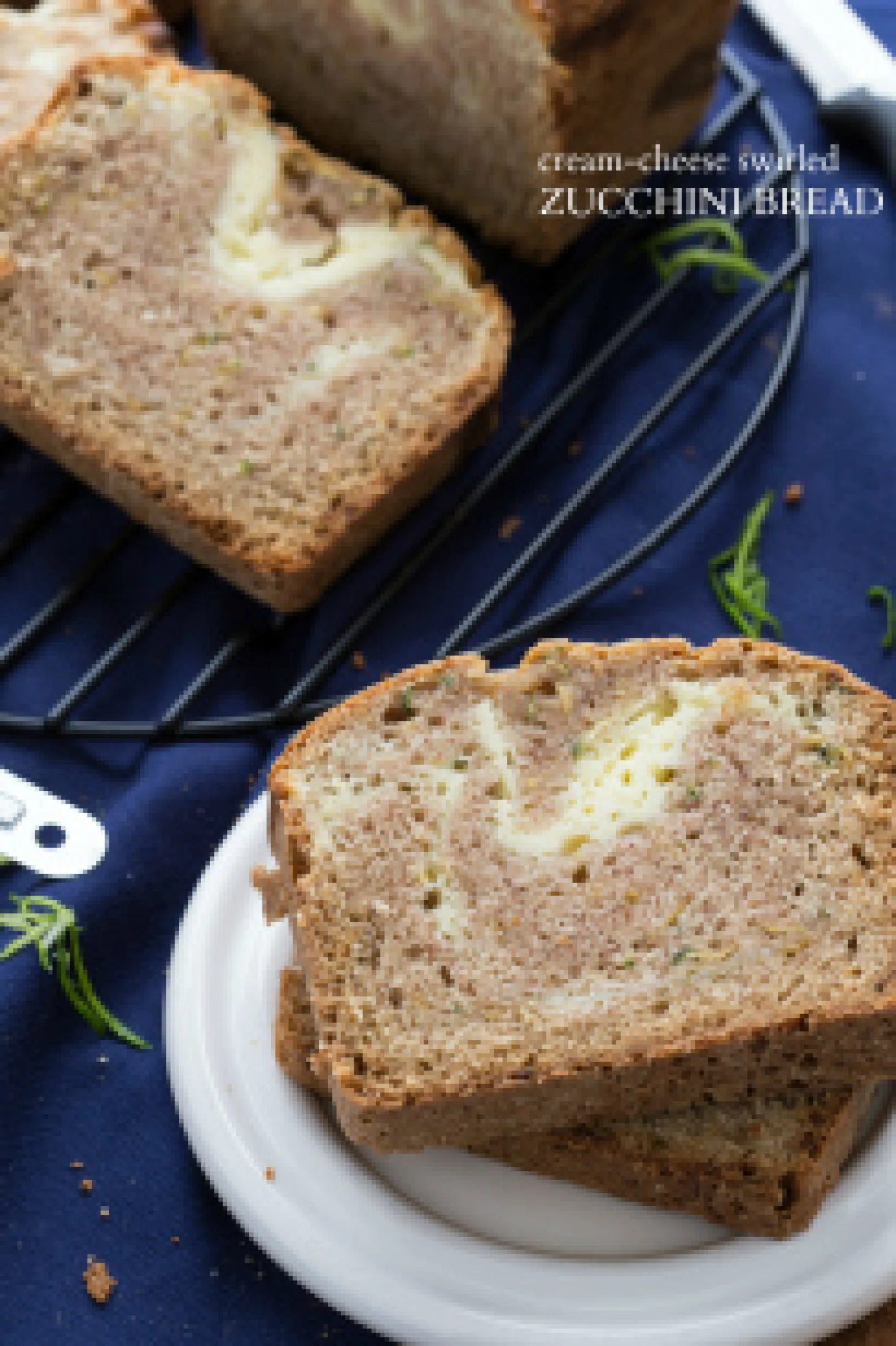 Cream Cheese Swirled Zucchini Bread