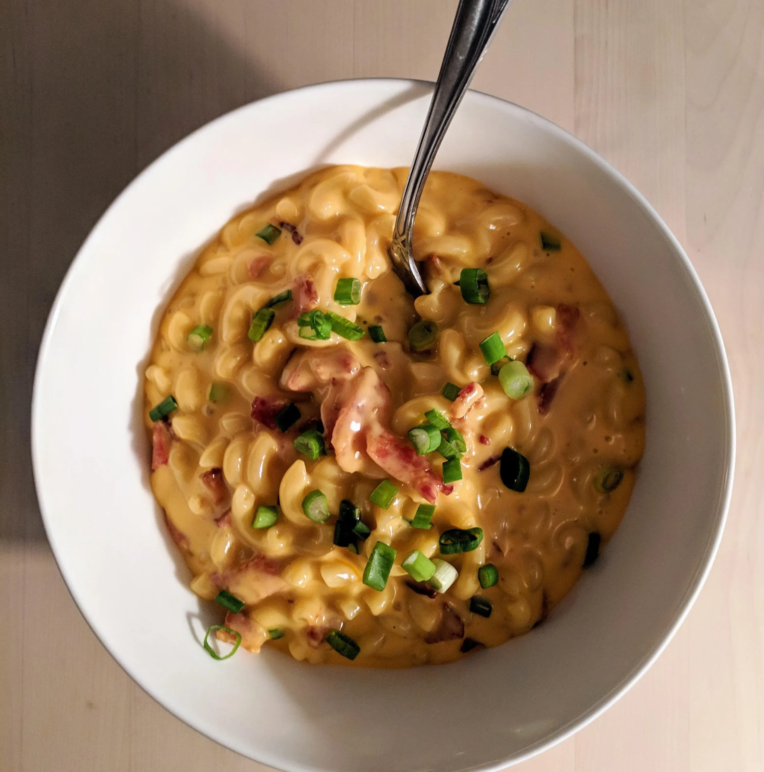 Creamed Greens and Onion Mac and Cheese