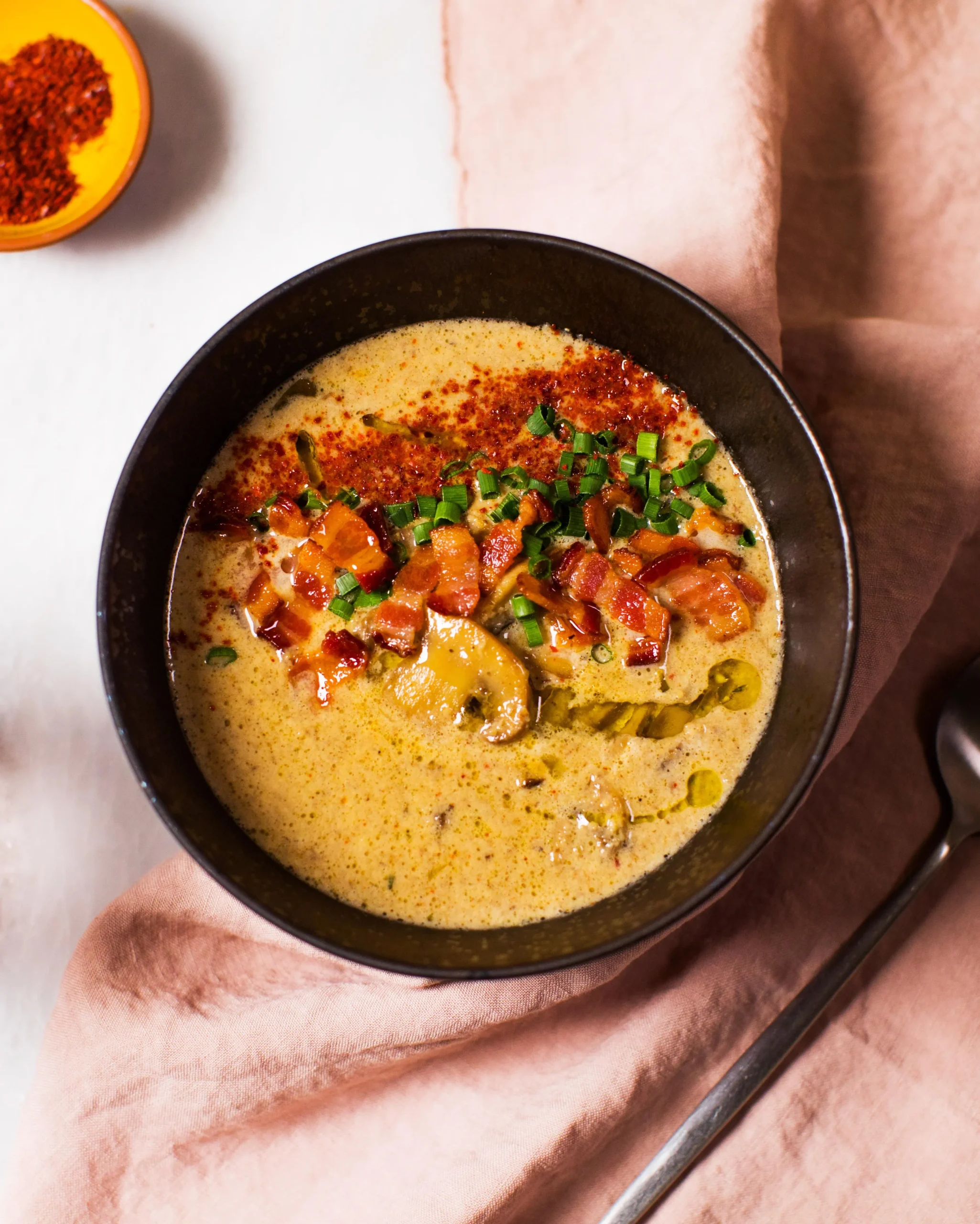 Creamy Bacon Mushroom Soup