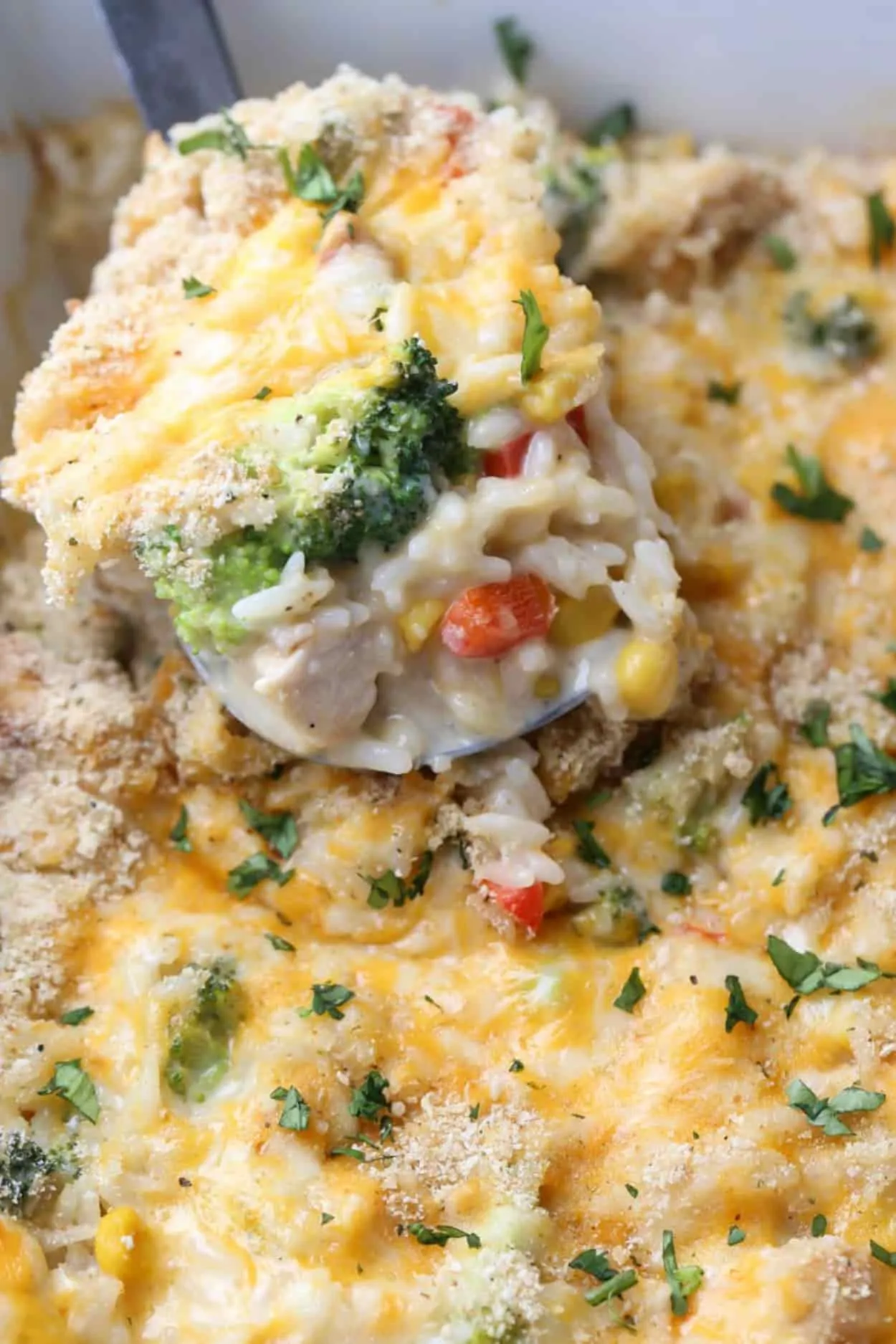 Creamy Chicken Broccoli Rice Casserole