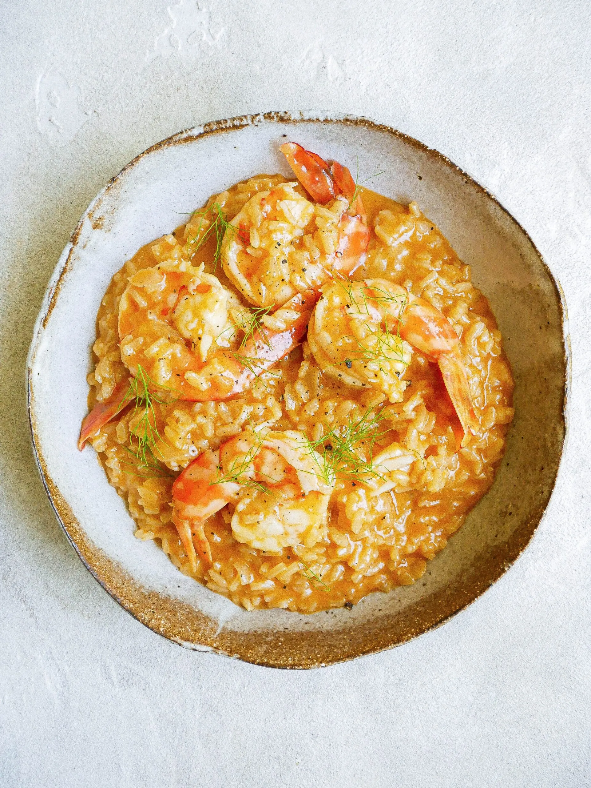 Creamy Garlic Prawn Risotto