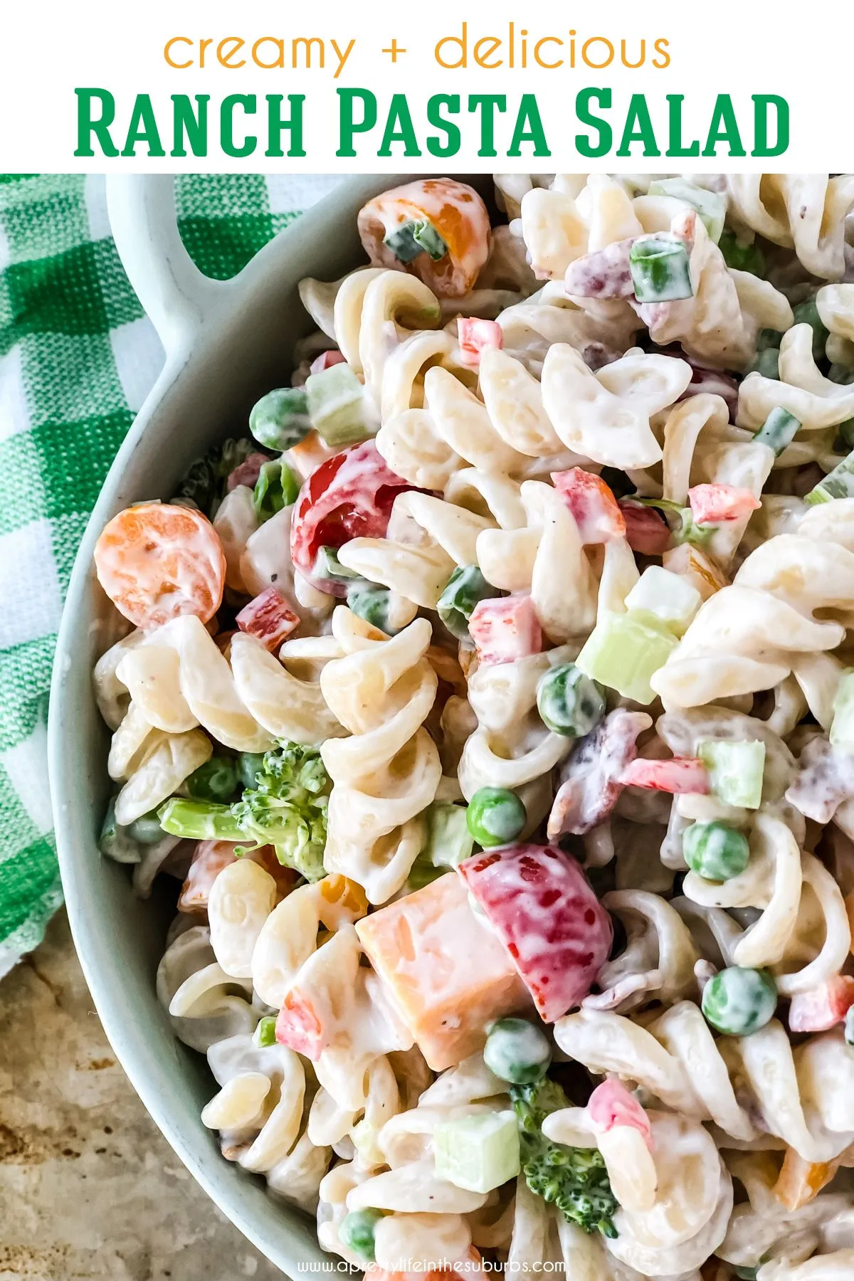 Creamy Ranch Protein Pasta Salad