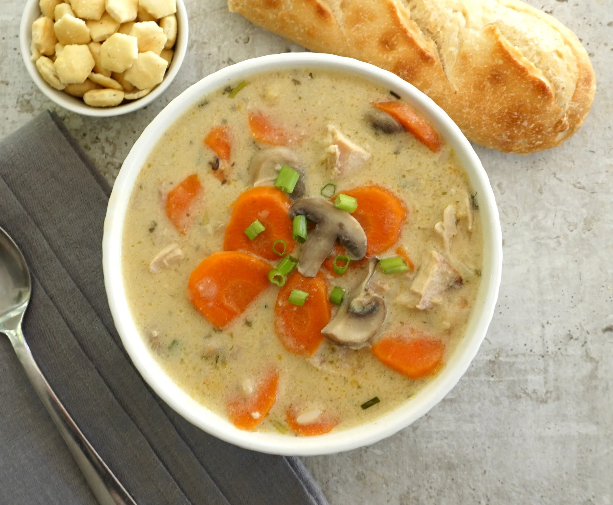 Creamy Turkey Wild Rice Soup