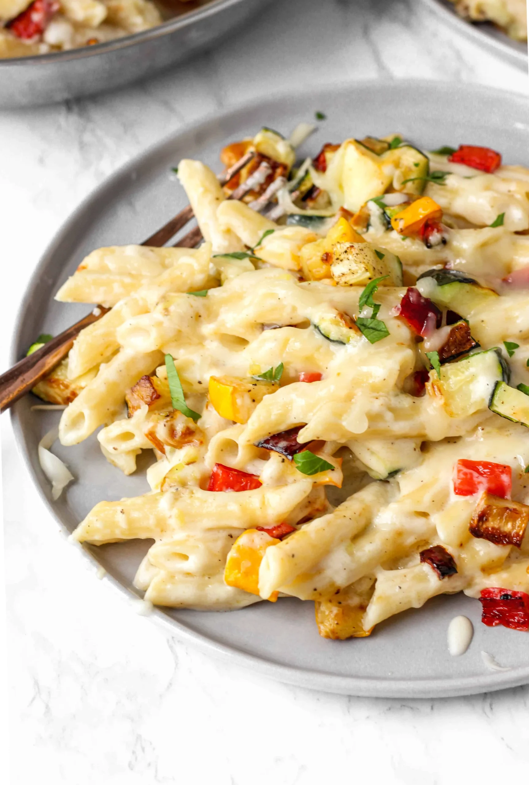 Creamy Vegetarian Pasta Garlic