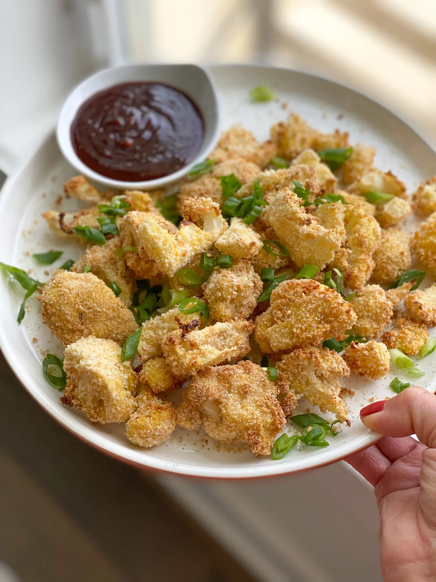 Crispy Breaded Gochujang Cauliflower