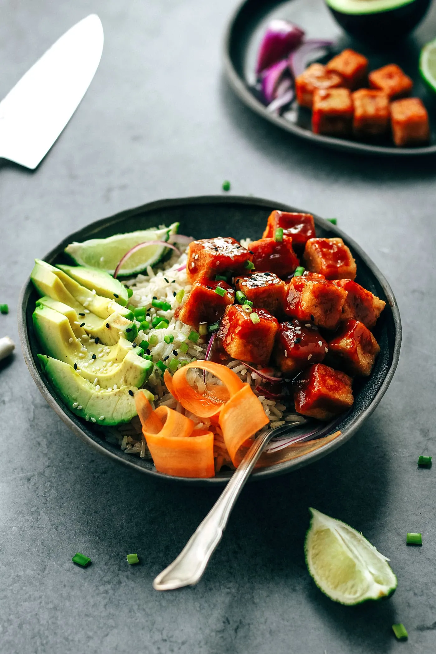 Crispy Sweet Chili Tofu Bowls